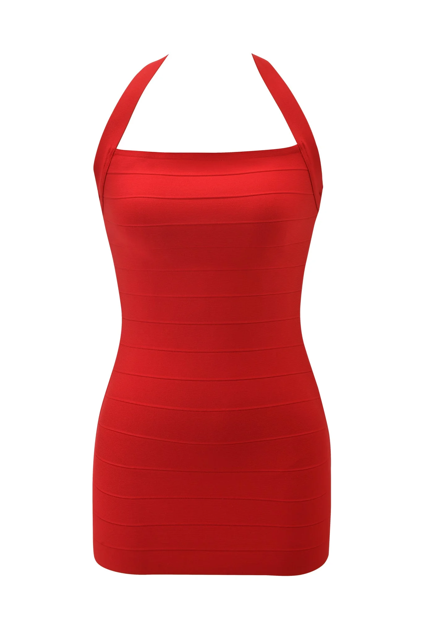 AIDEN BANDAGE MINI DRESS - RED - Image 7