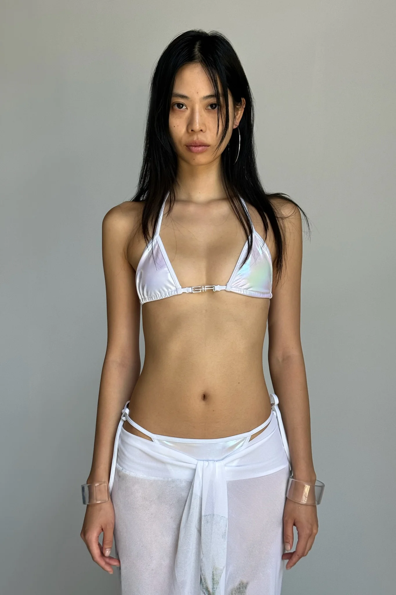 ALOHI BIKINI TOP - WHITE : PEARL - Image 6