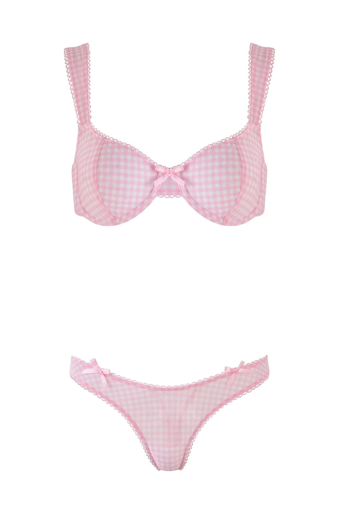 AMANDA SET - PINK : PINK GINGHAM - Image 8