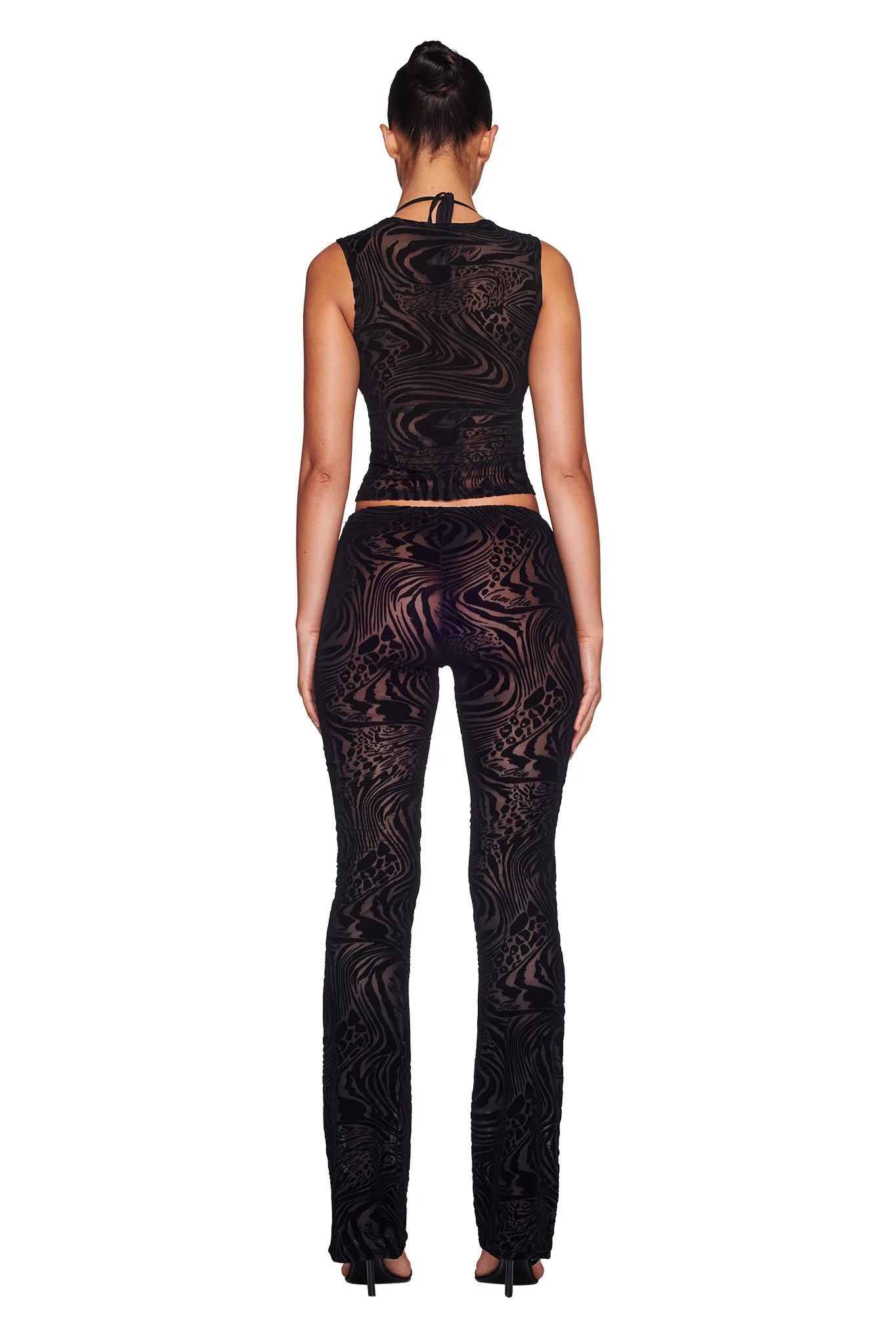 AMINA PANT - BLACK BURNOUT - Image 3