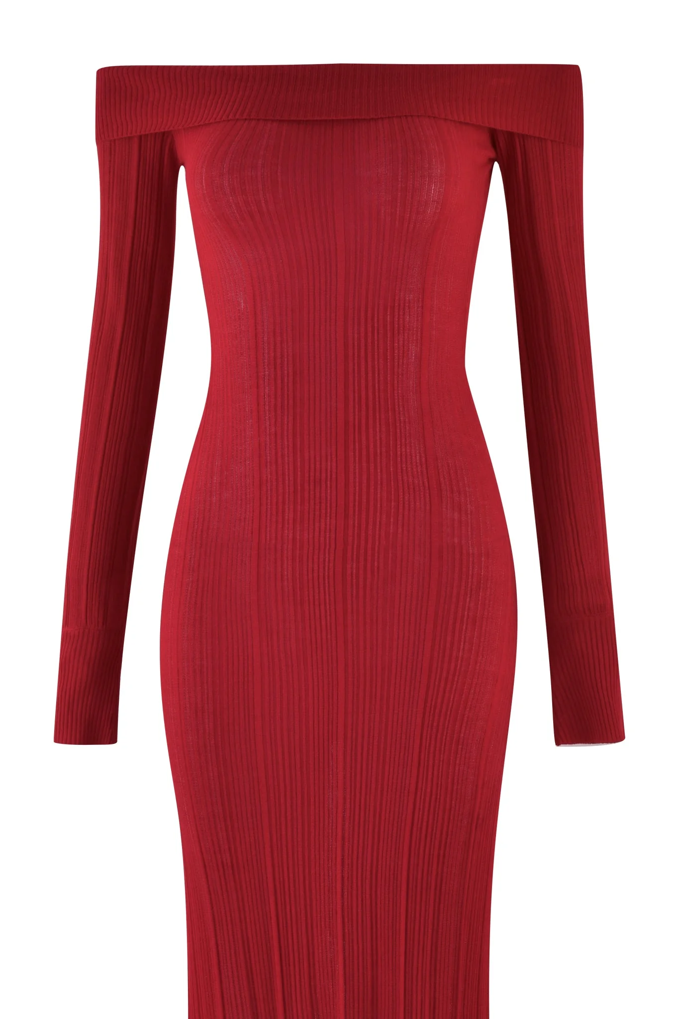 ANASTASIA MAXI DRESS - RED : BURGUNDY - Image 7