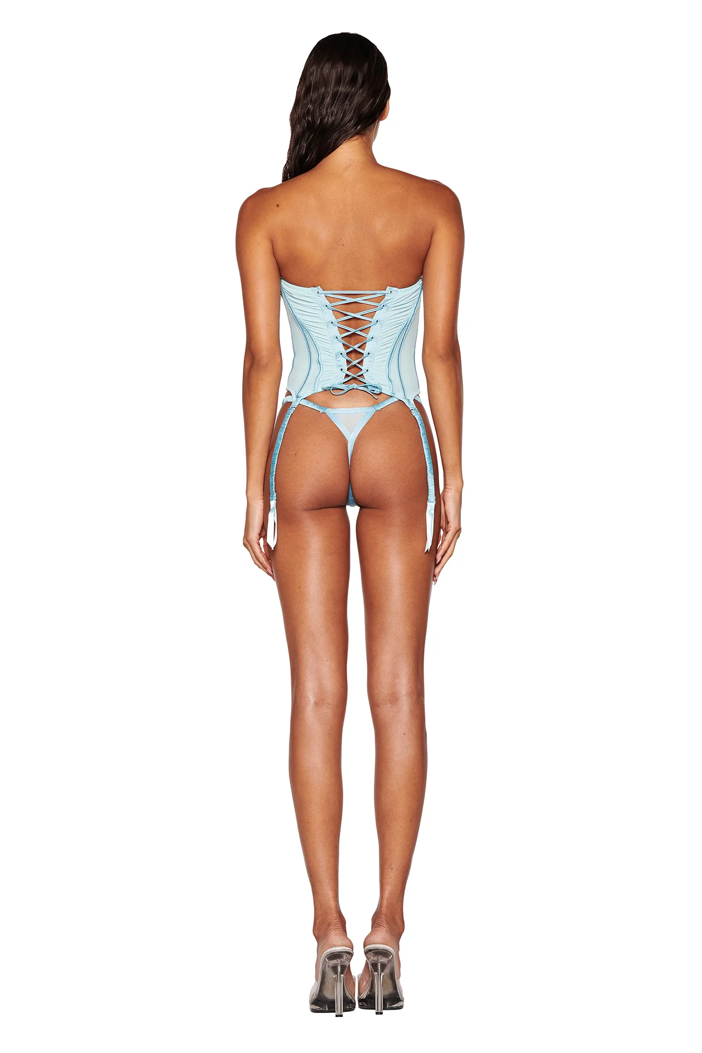 ANGELIQUE BUSTIER SET - BLUE : BABY BLUE - Image 6