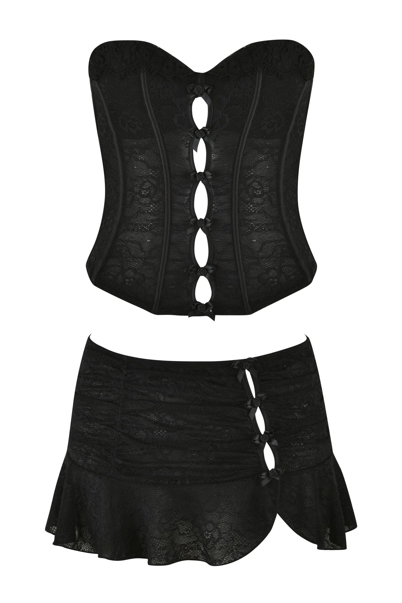 ANNA BUSTIER SET - BLACK - Image 7
