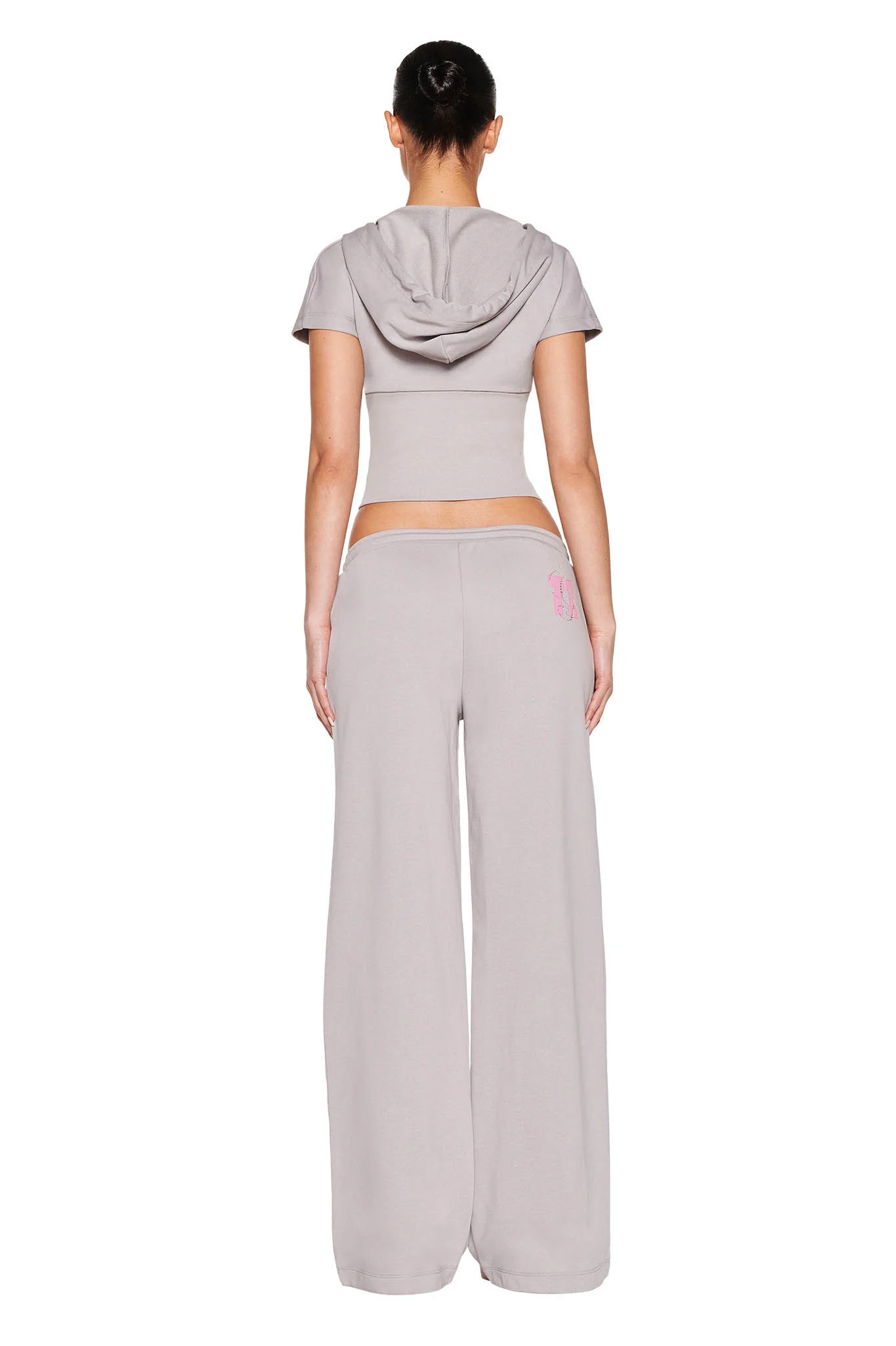 ARLO TRACK PANT - GREY : PINK - Image 8
