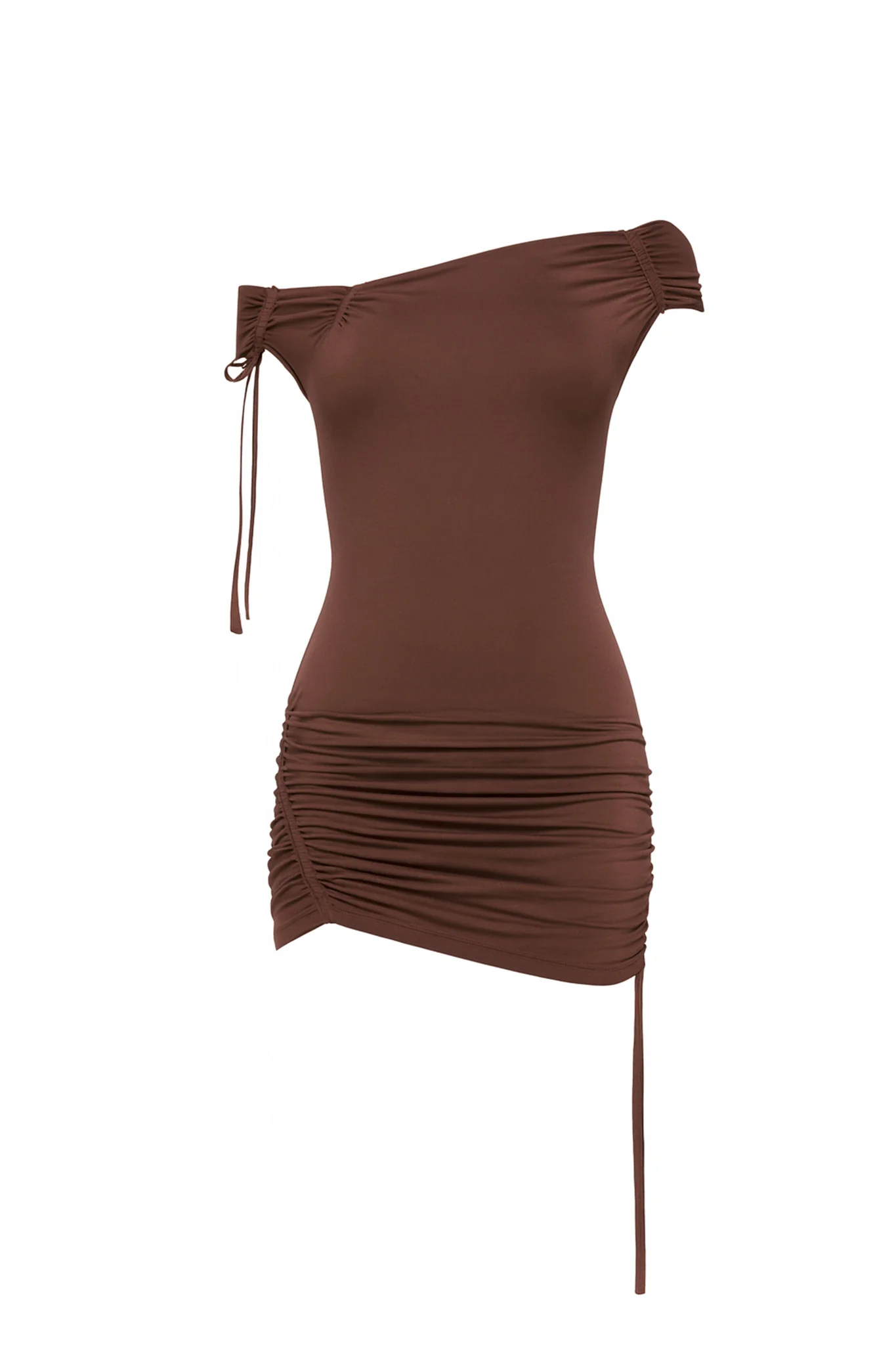 ASHA MINI DRESS - MAHOGANY - Image 6