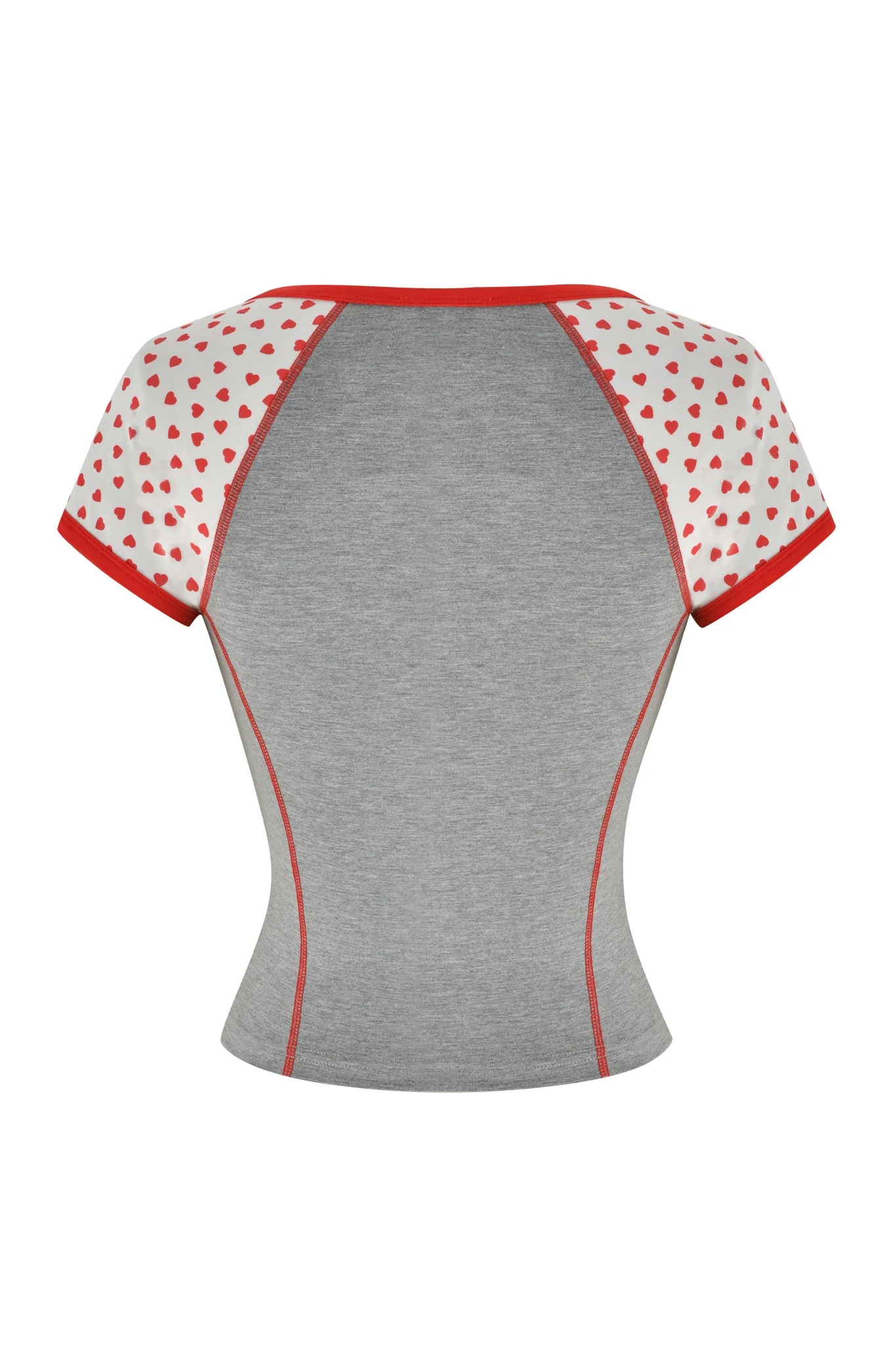 ASHTIN TOP - GREY : HEATHER GREY - Image 7