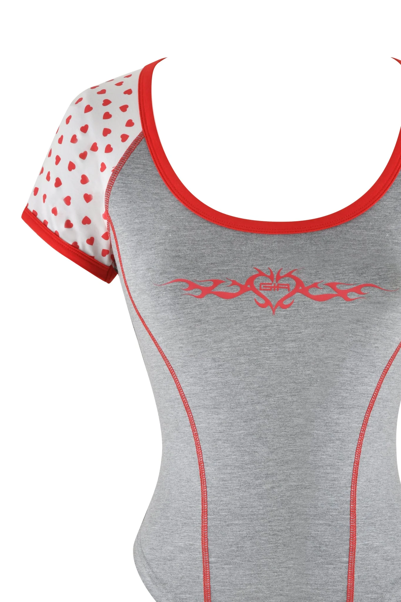 ASHTIN TOP - GREY : HEATHER GREY - Image 8
