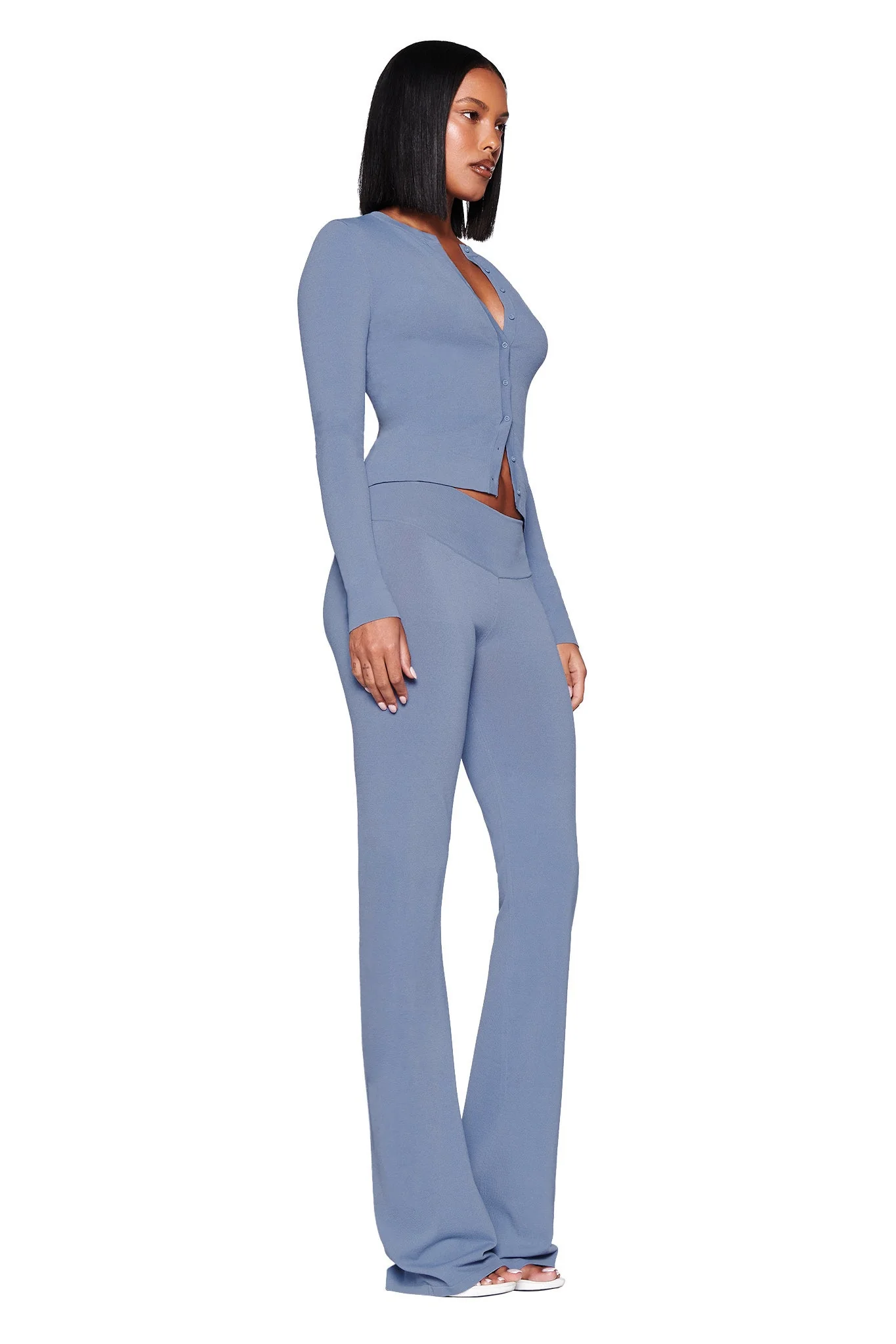AUDRINA CARDIGAN 2.0 - BLUE : STEEL BLUE - Image 3