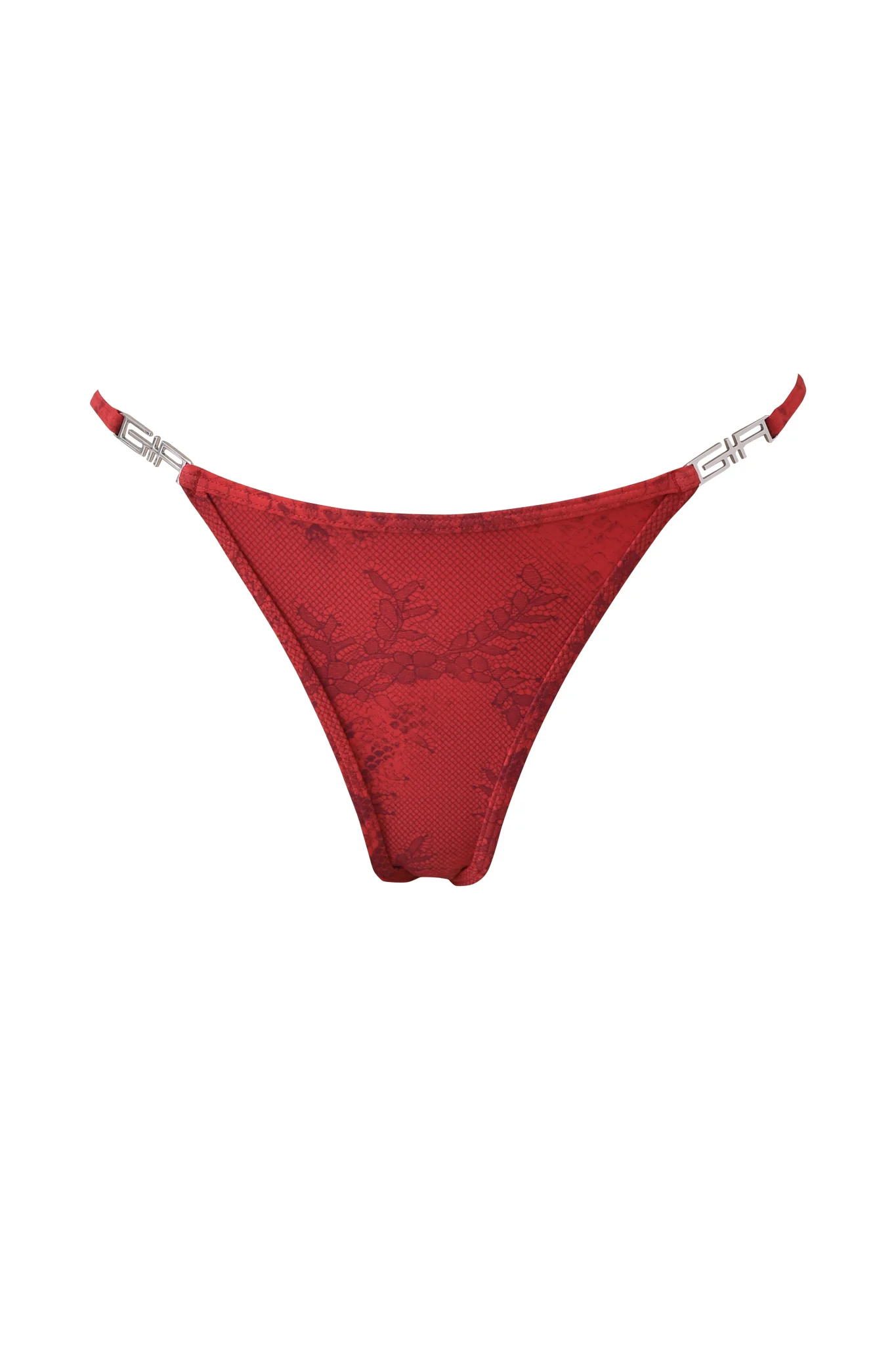 AVA BIKINI BOTTOM - RED SERPENTINE - Image 6