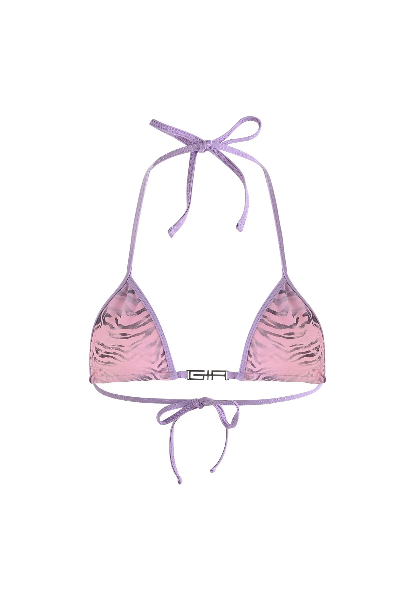 AVA BIKINI TOP - PURPLE : ZEBRA - Image 5