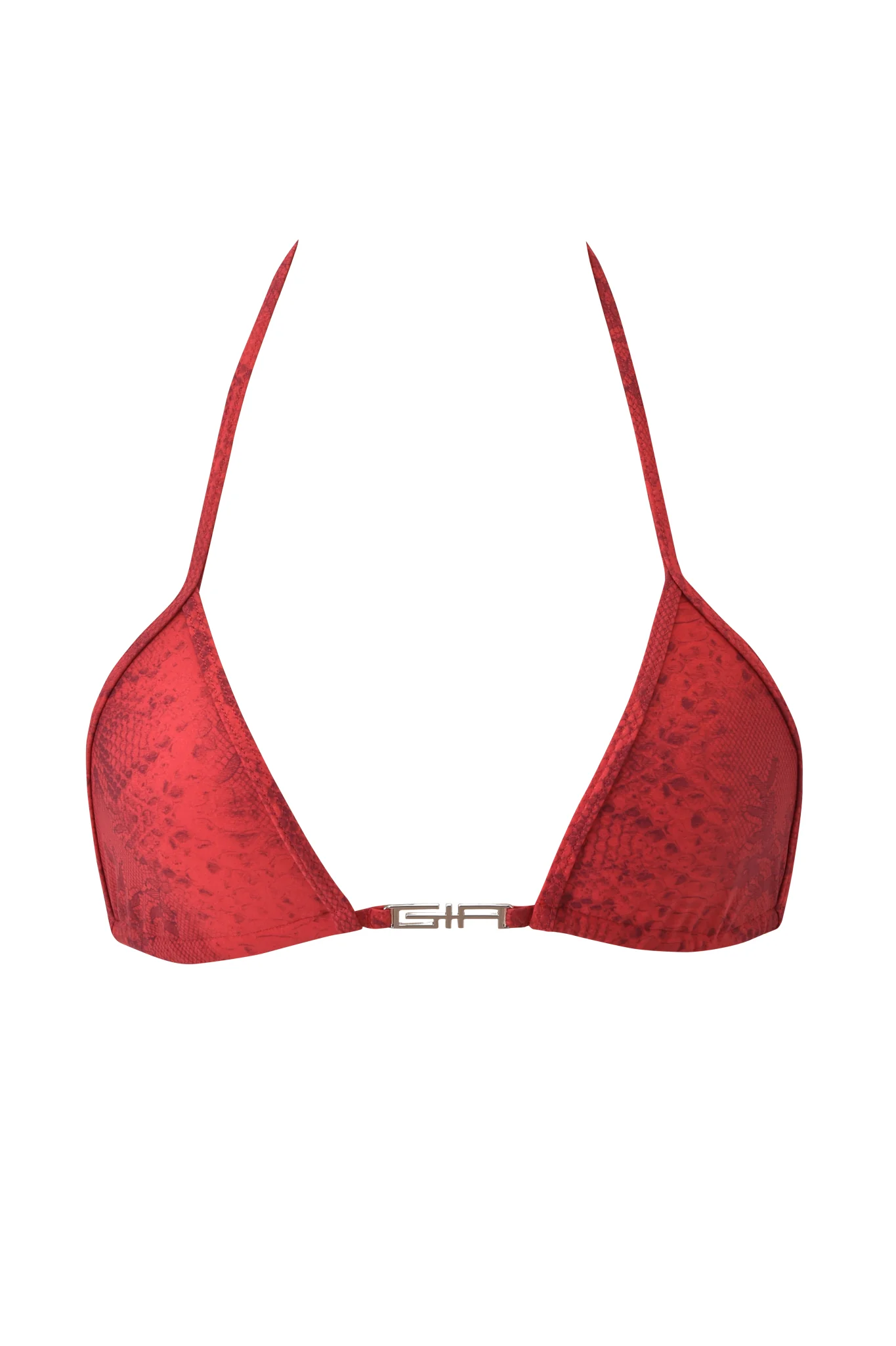 AVA BIKINI TOP - RED SERPENTINE - Image 6