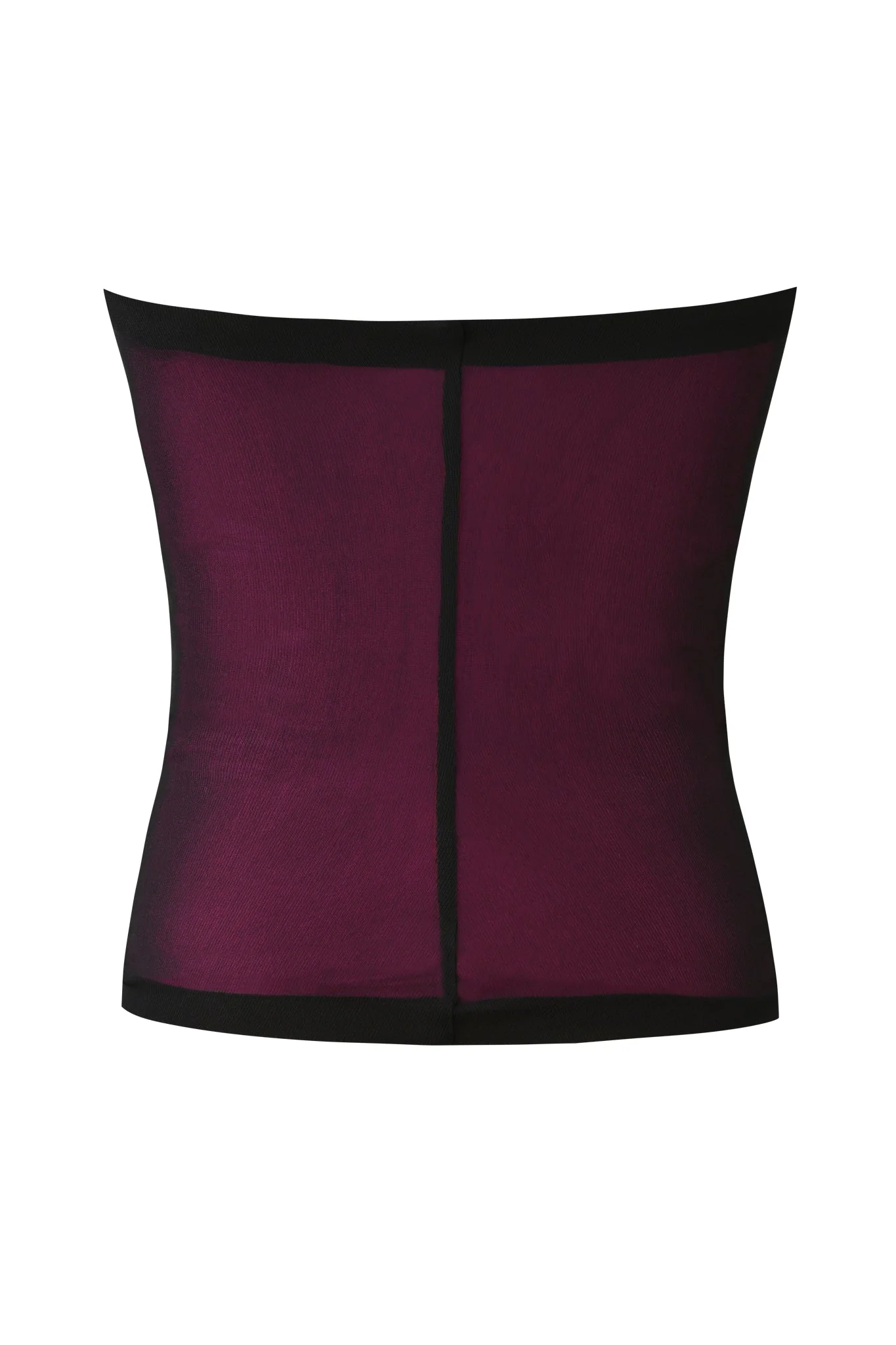 AVARIX HOSIERY LAYERED BOOB TUBE - PLUM - Image 8