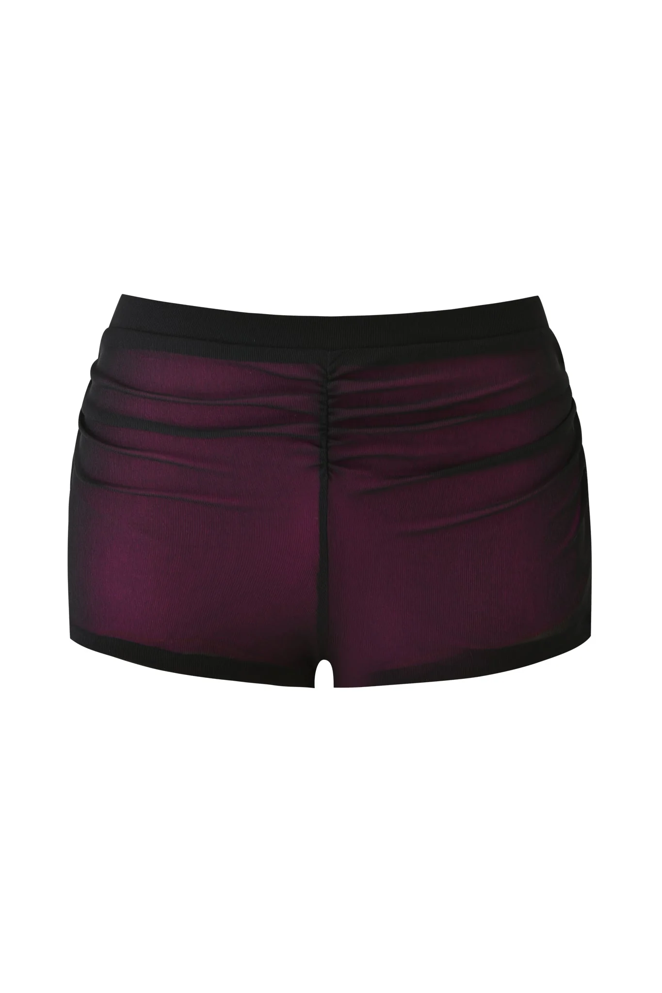 AVARIX HOSIERY LAYERED SHORT - PLUM - Image 6