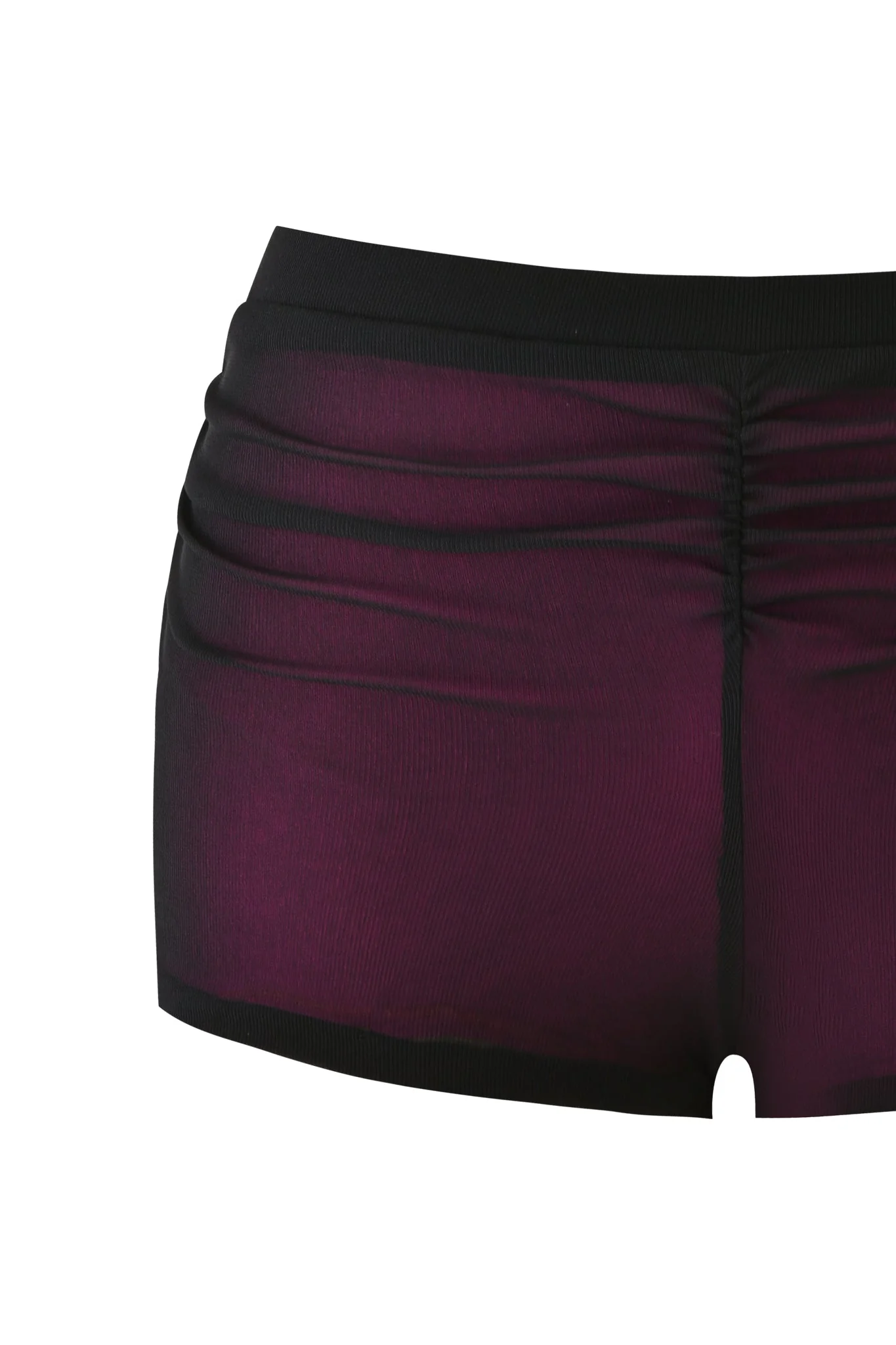 AVARIX HOSIERY LAYERED SHORT - PLUM - Image 7