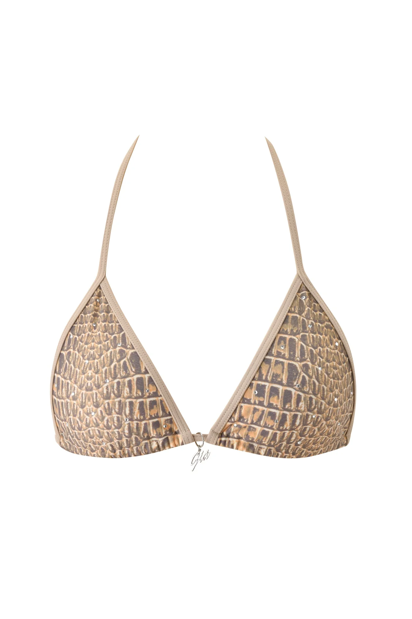 BABI DIAMONTE STUD BIKINI TOP - REPTILIA - Image 6