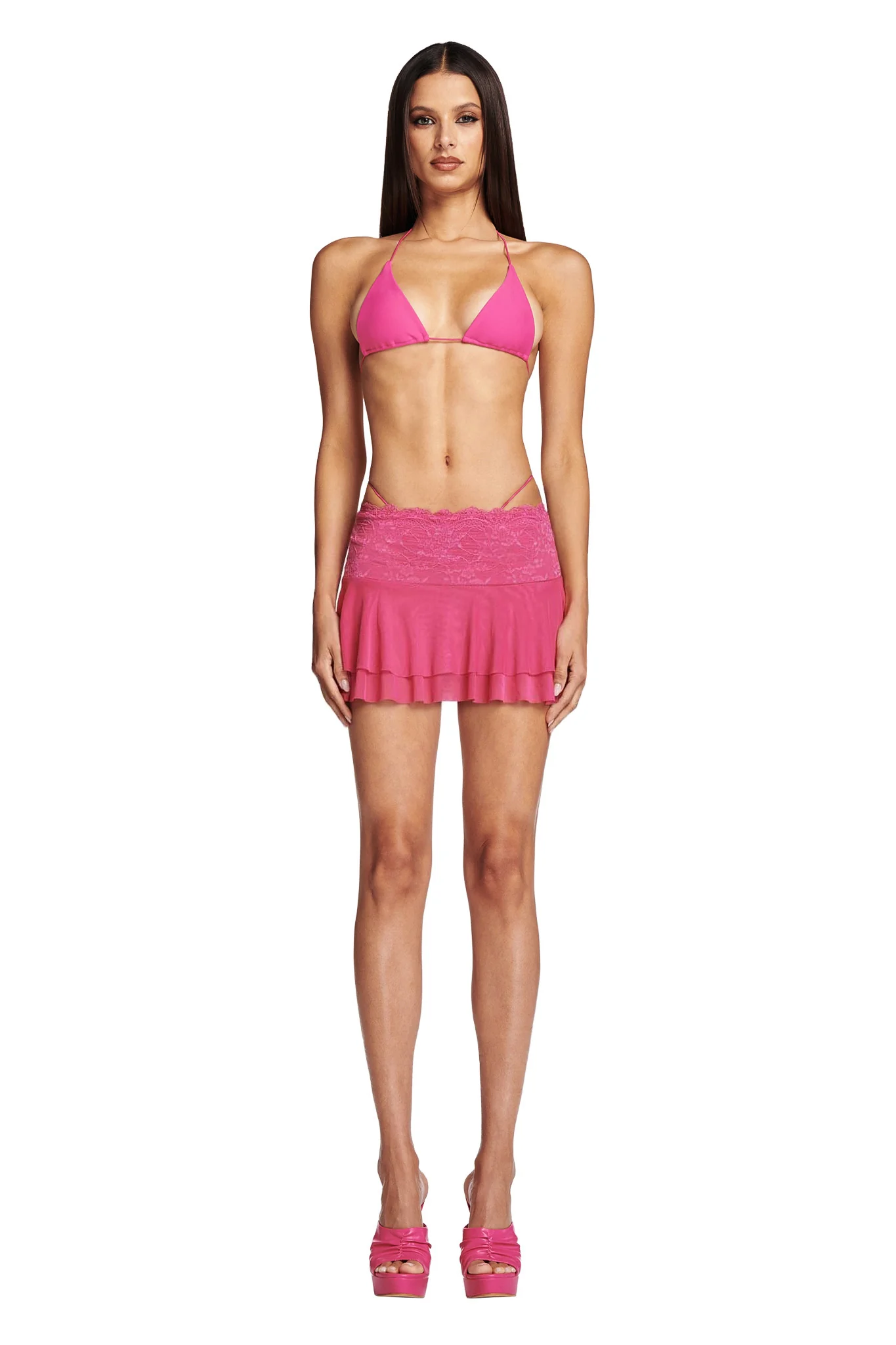 BAMBI BIKINI TOP - HOT PINK - Image 11