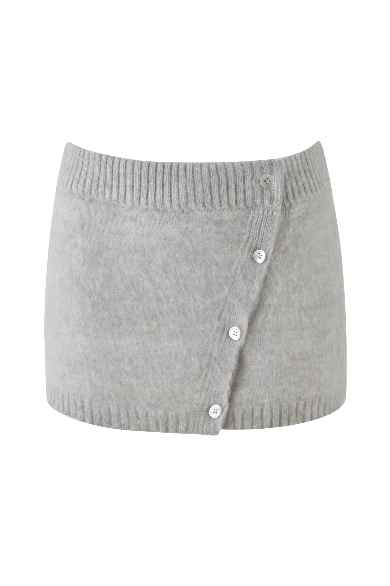 BEATRIZ MINI SKIRT - GREY : MARLE - Image 6