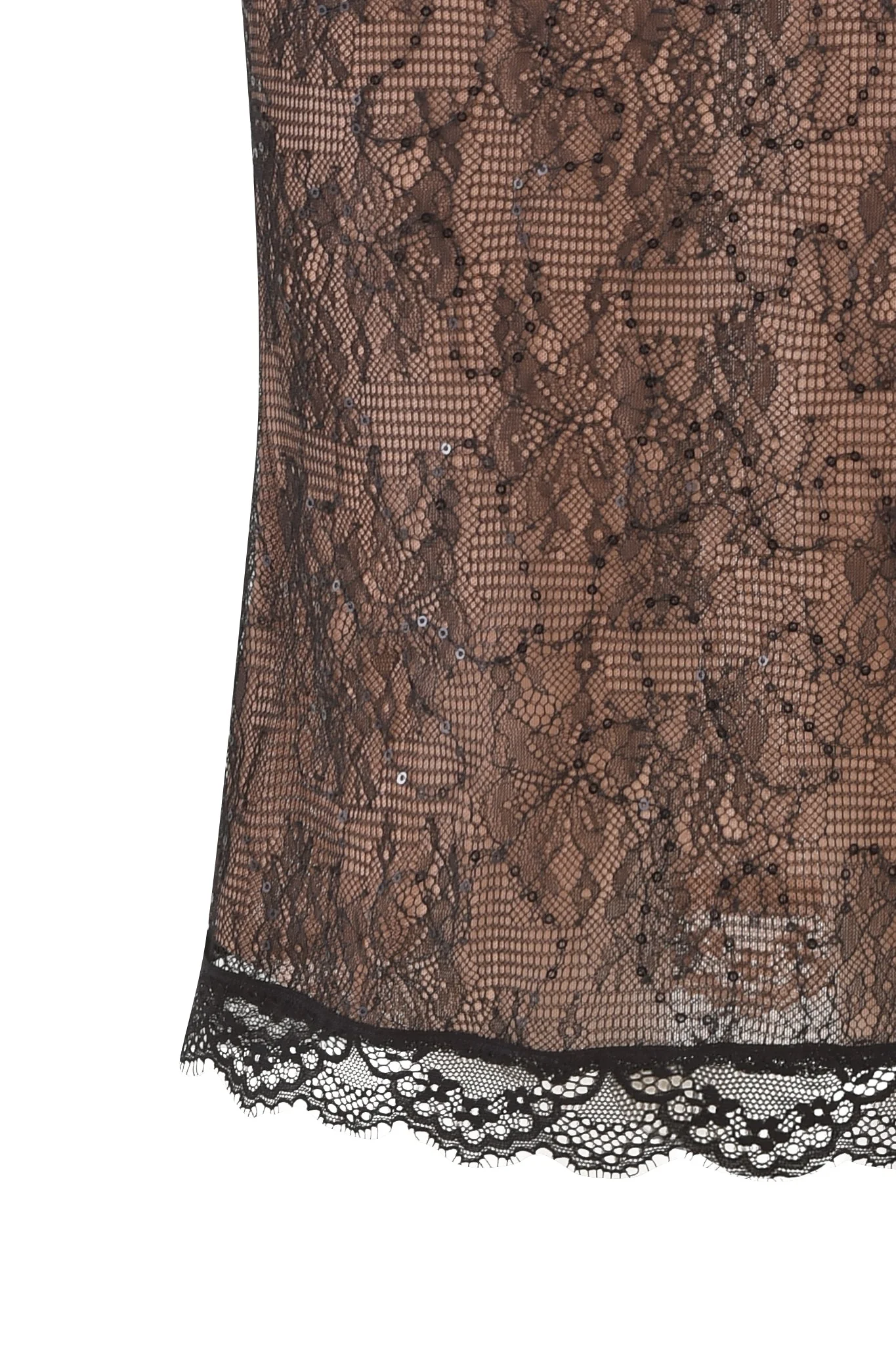 BIJOU MIDI SKIRT - BLACK : LACE - Image 7