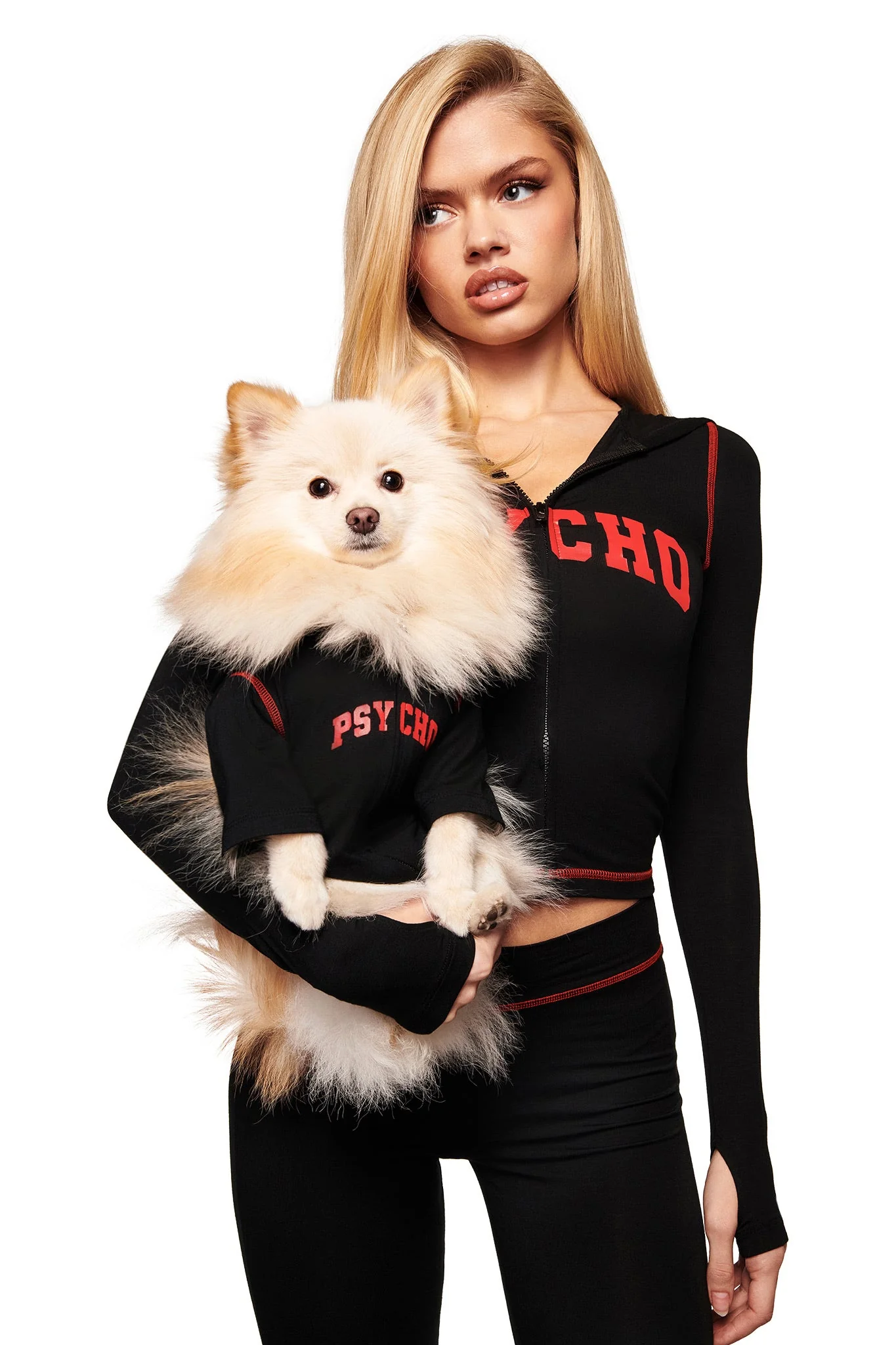BLARE BEST FRIEND DOG HOODIE - BLACK PSYCHO - Image 2