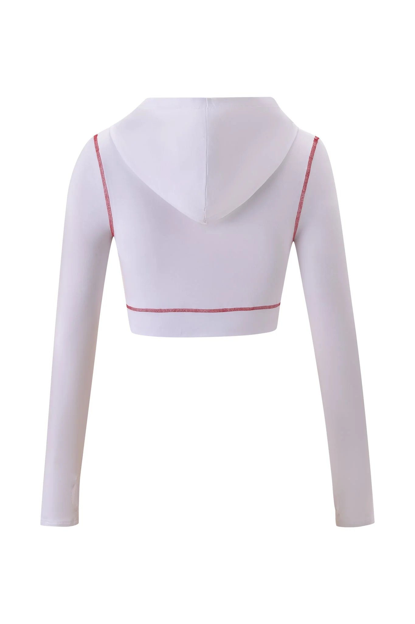 BLARE CROPPED HOODIE - WHITE - Image 9