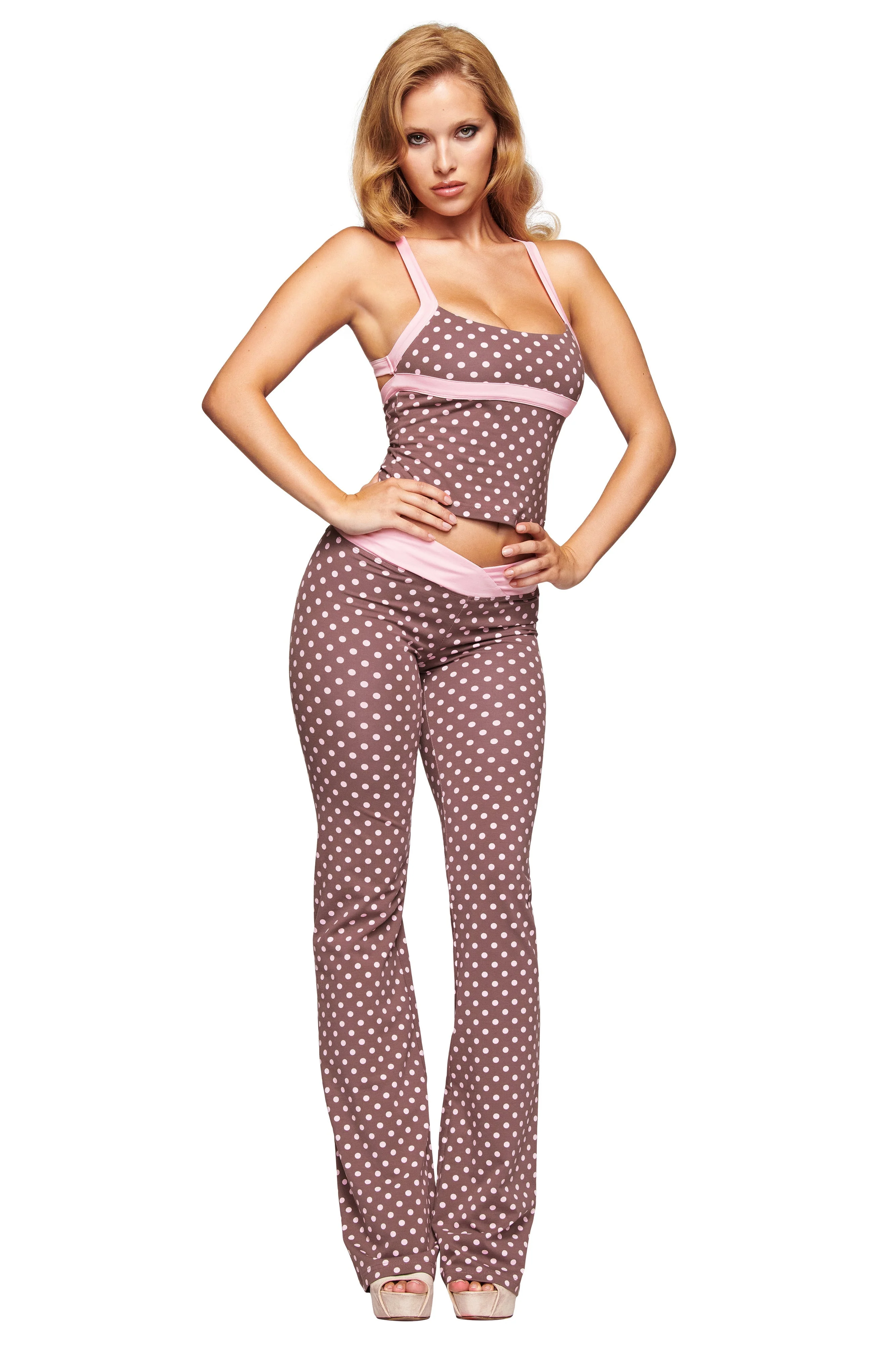 BLARE CROSSOVER PANT - PINK CHOCOLATE - Image 5