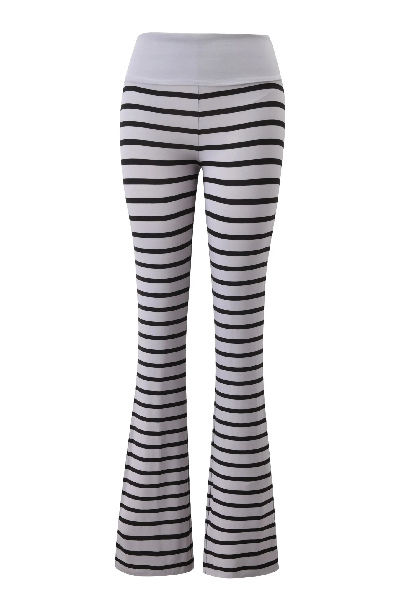 BLARE FOLDOVER TRACKPANT - GREY AND BLACK STRIPE - Image 6