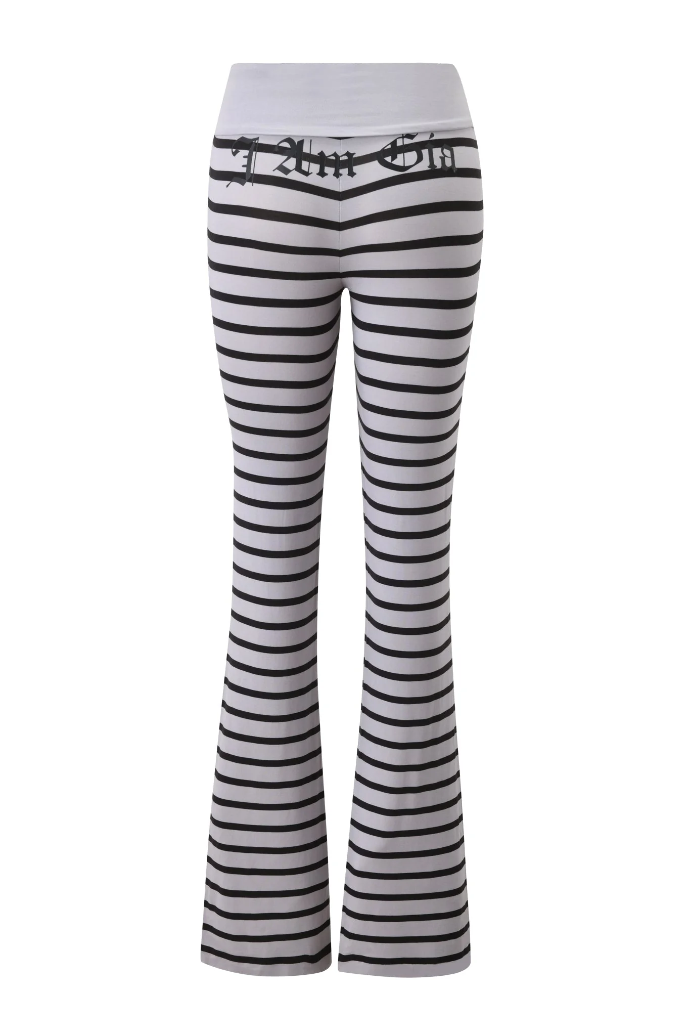 BLARE FOLDOVER TRACKPANT - GREY AND BLACK STRIPE - Image 8