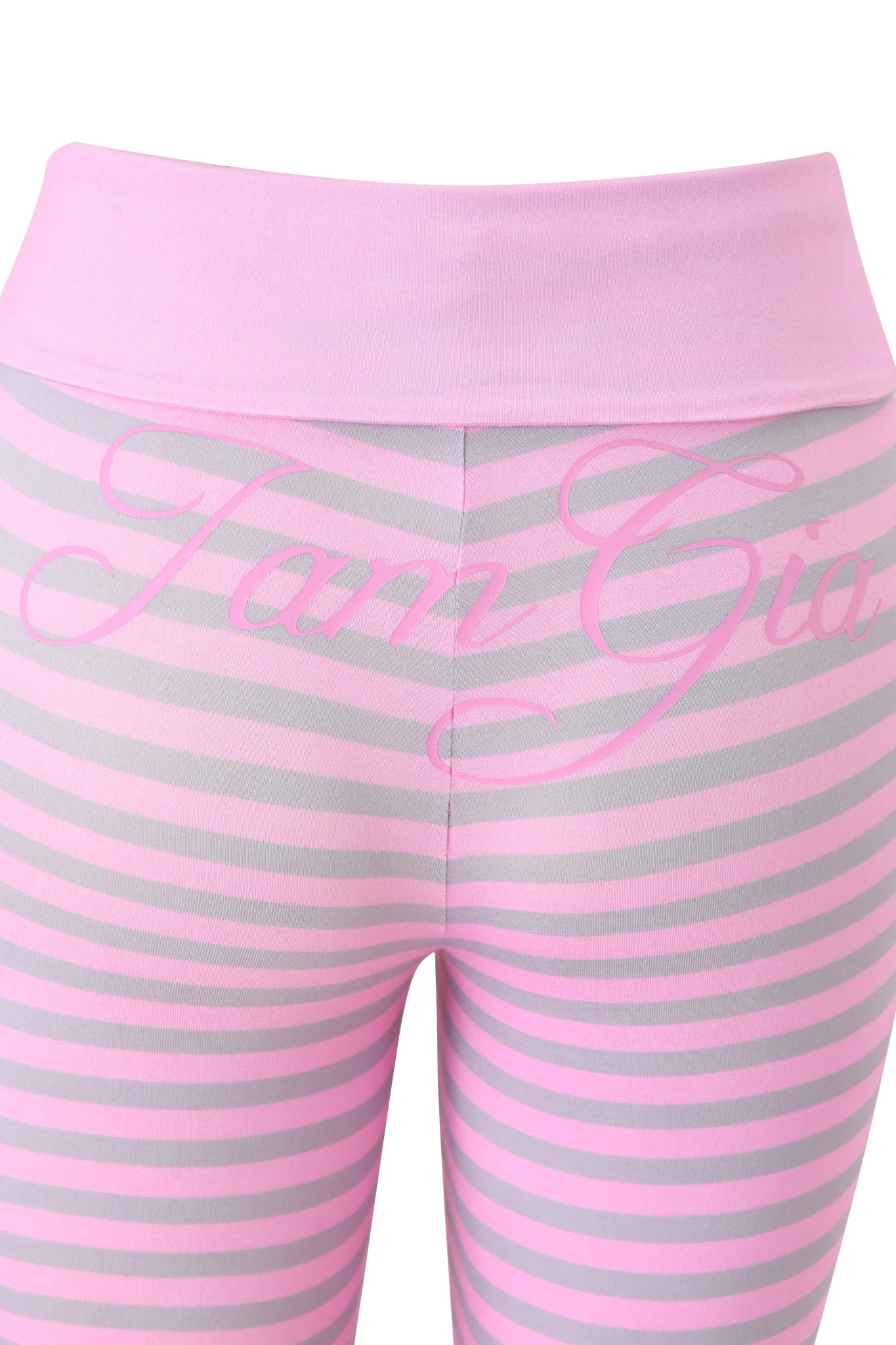 BLARE FOLDOVER TRACKPANT - LIGHT PINK STRIPE - Image 8