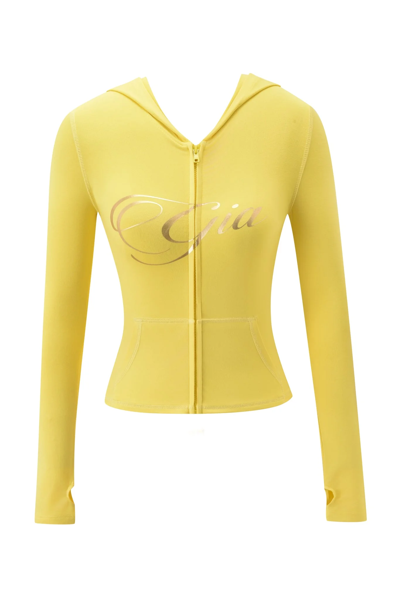 BLARE FORM POCKET HOODIE - YELLOW GOLD FOIL - Image 8