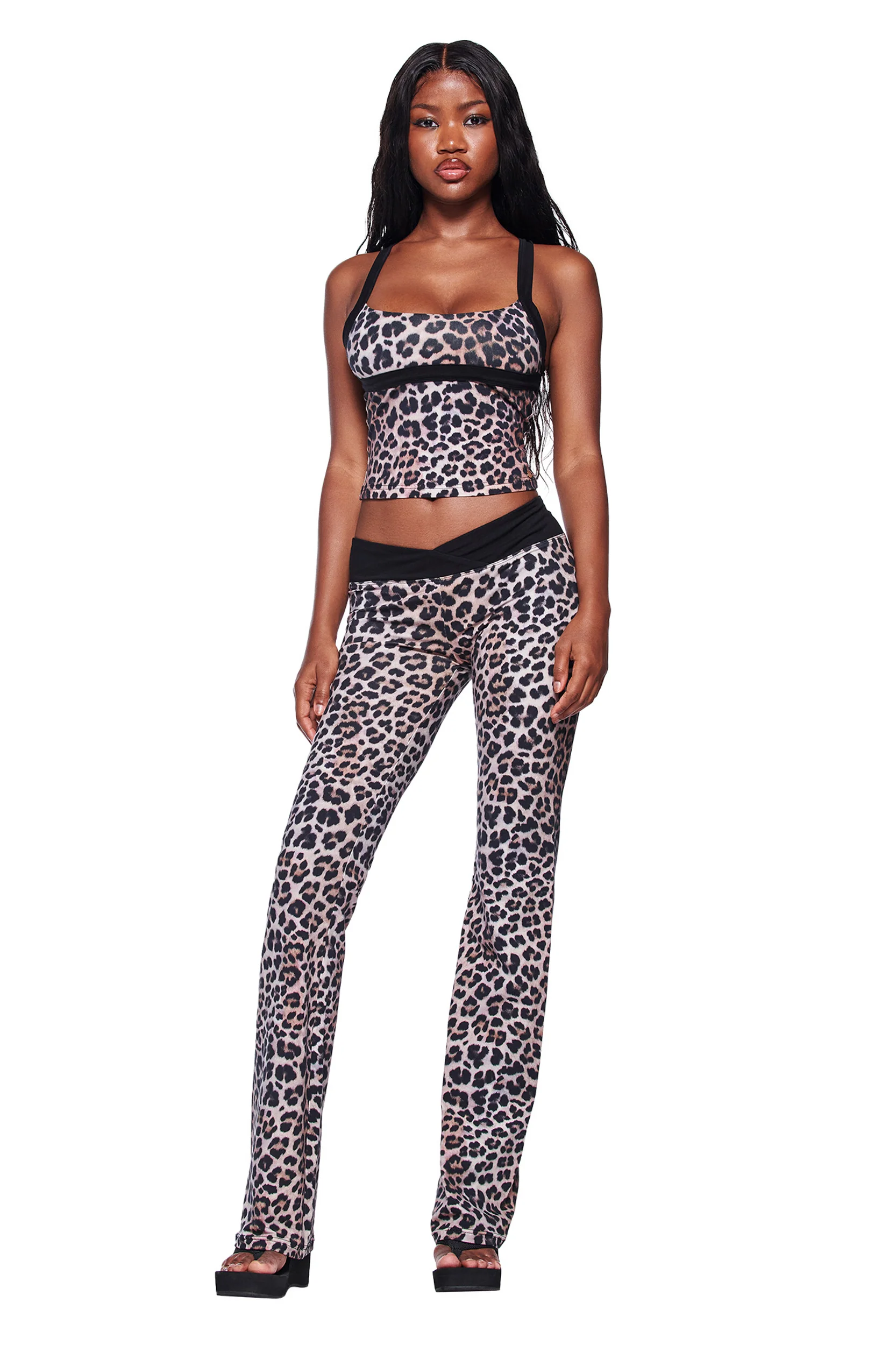 BLARE HALTER STRAP TOP - LEOPARD - Image 2