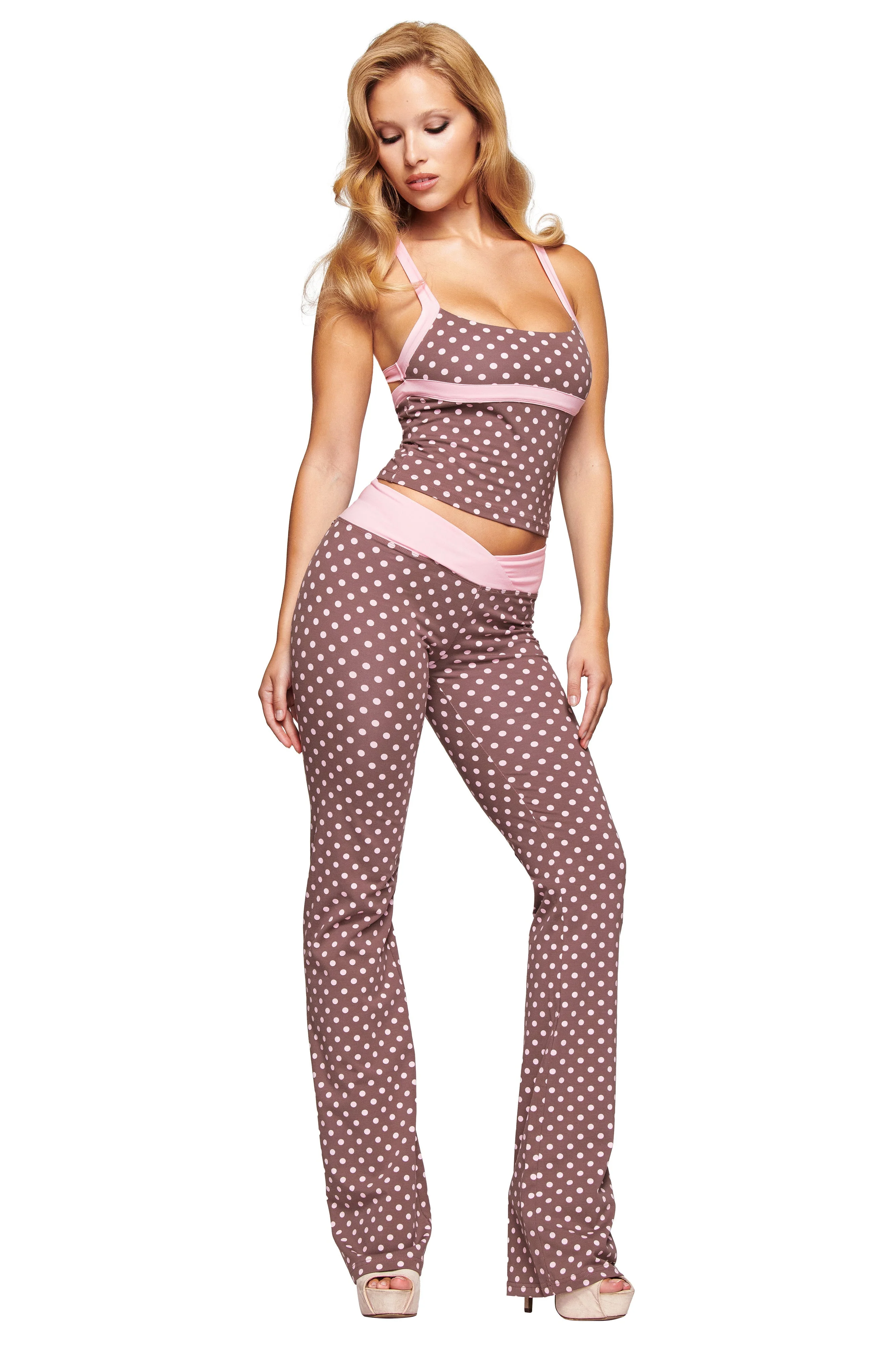 BLARE HALTER STRAP TOP - PINK CHOCOLATE - Image 2