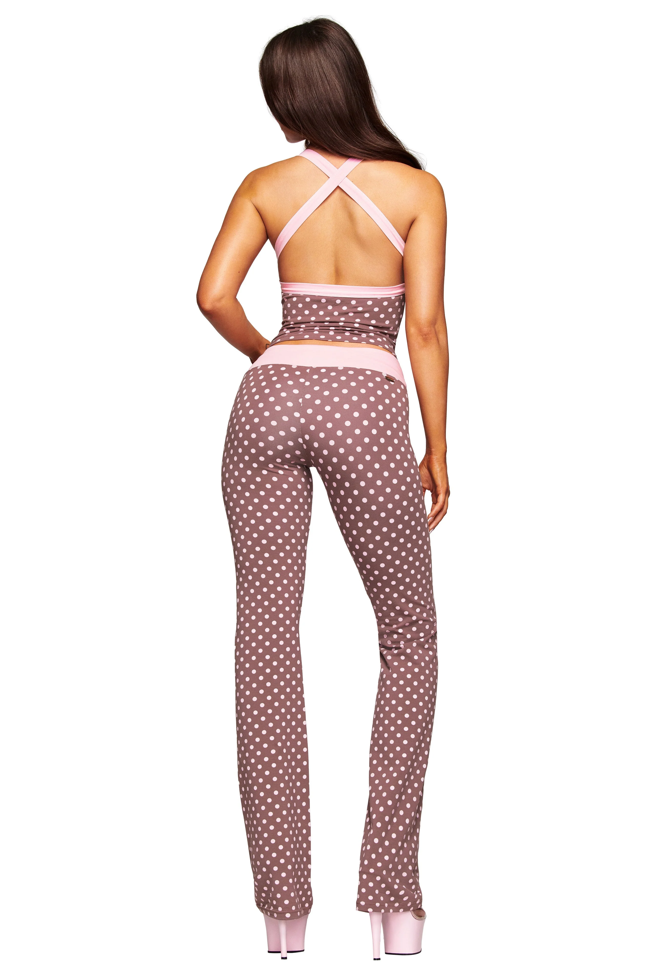 BLARE HALTER STRAP TOP - PINK CHOCOLATE - Image 6