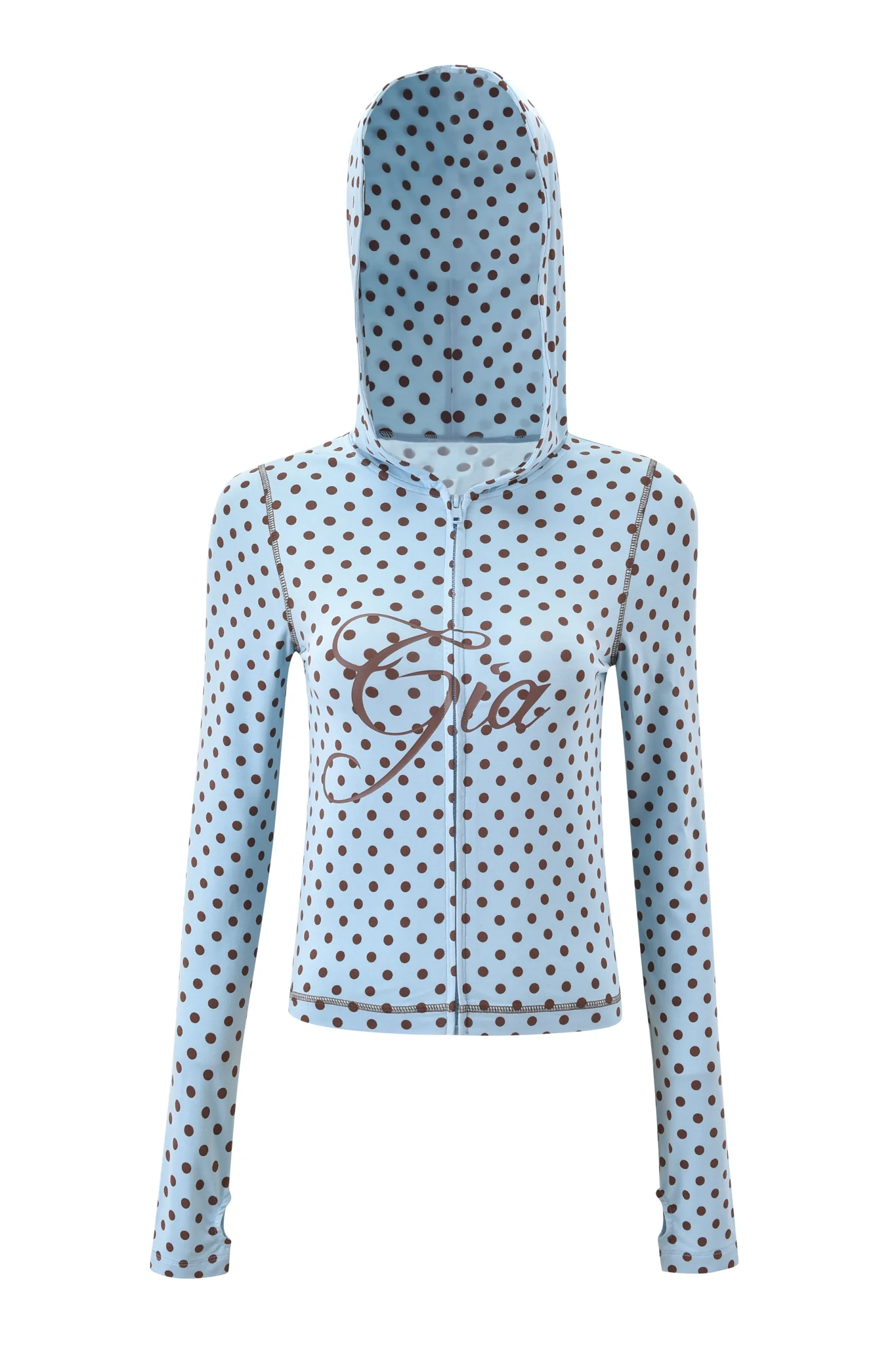BLARE HOODIE - BLUE POLKA DOT - Image 6