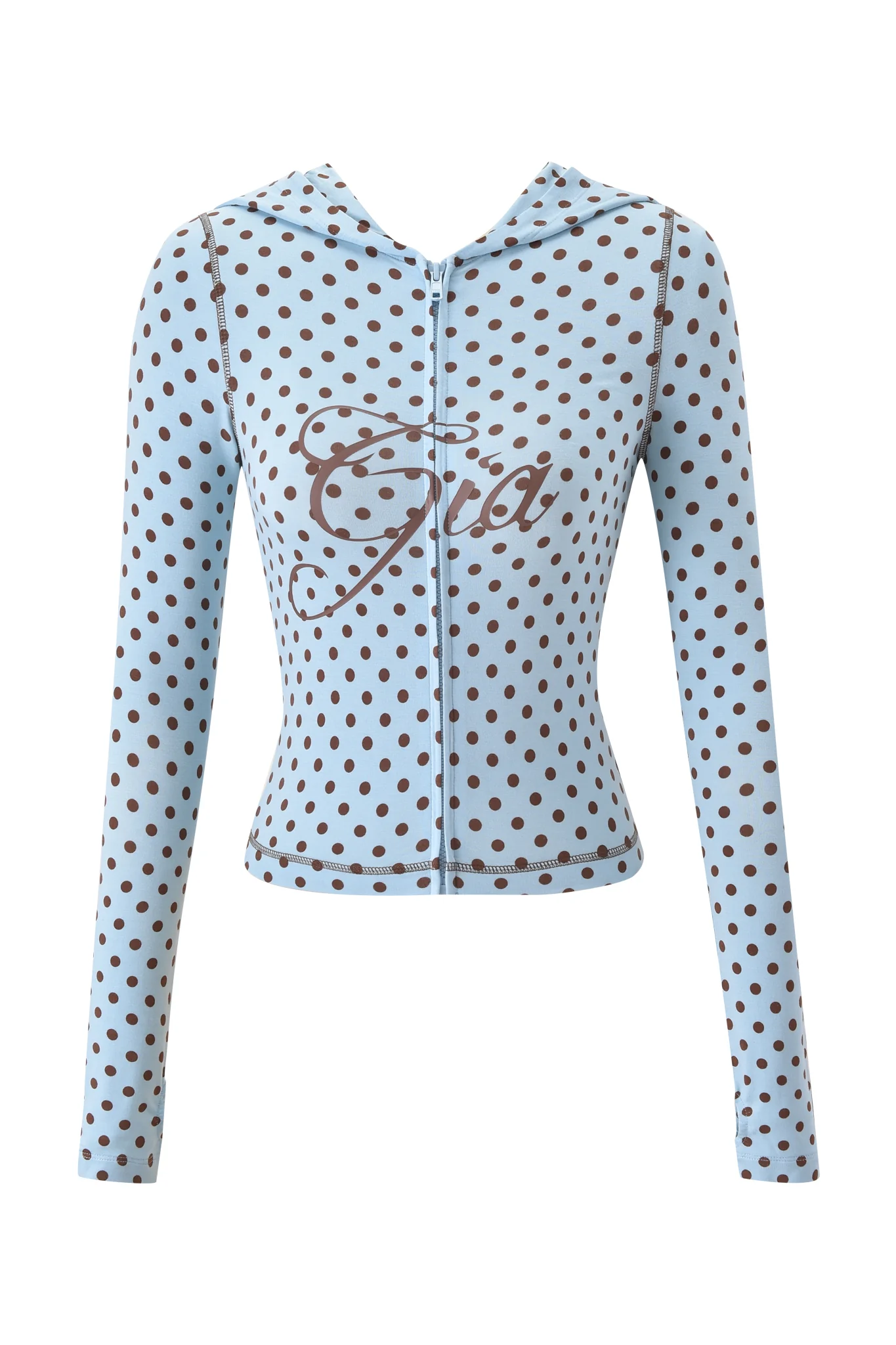 BLARE HOODIE - BLUE POLKA DOT - Image 8