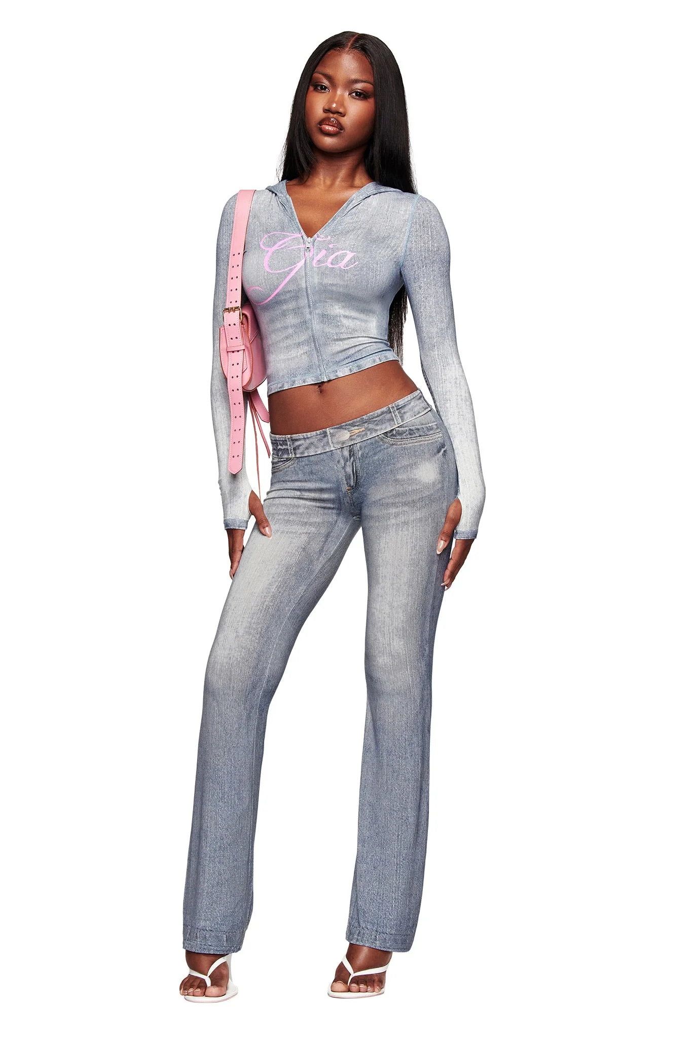 BLARE HOODIE - DENIM TROMPE L'OEIL - Image 4