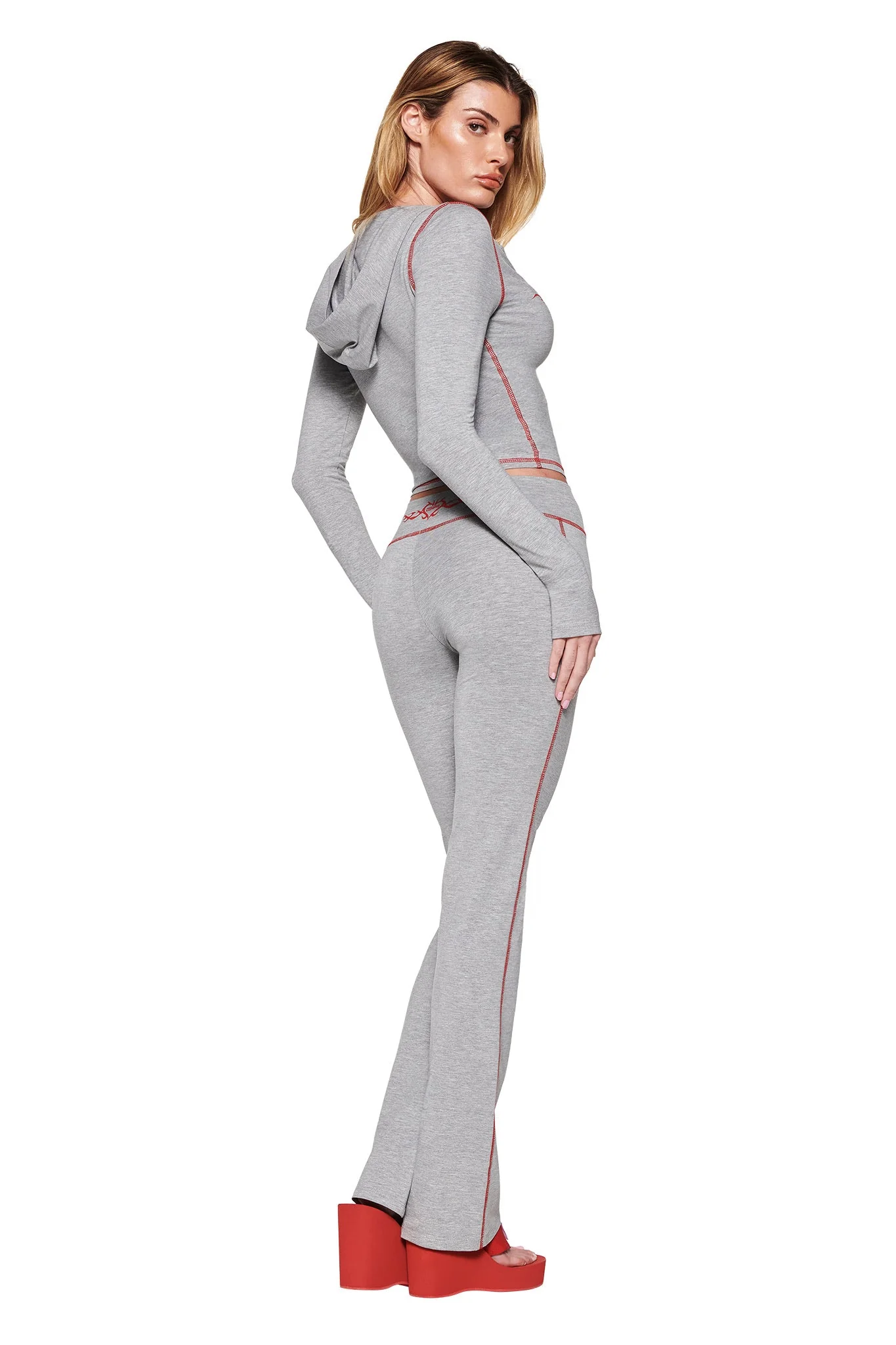BLARE HOODIE - GREY : DOVE GREY - Image 3