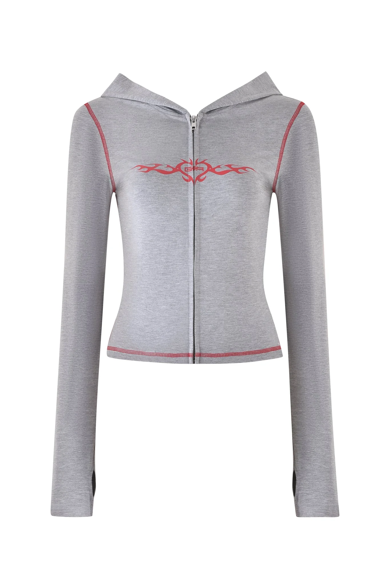 BLARE HOODIE - GREY : DOVE GREY - Image 6
