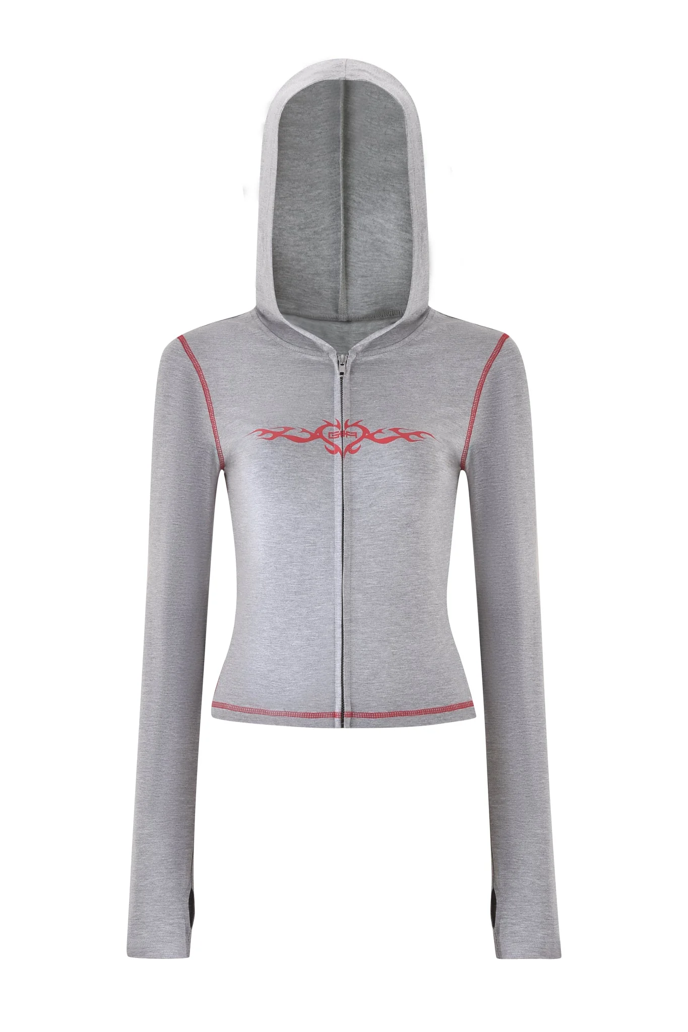 BLARE HOODIE - GREY : DOVE GREY - Image 7