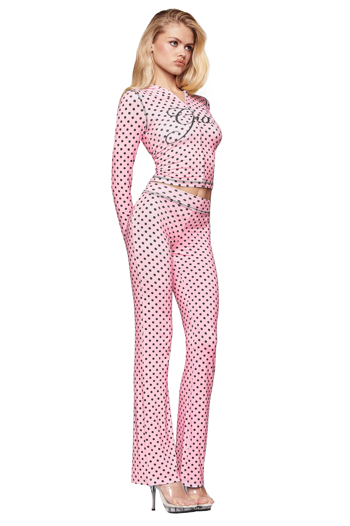 BLARE HOODIE - PINK POLKA DOT - Image 3