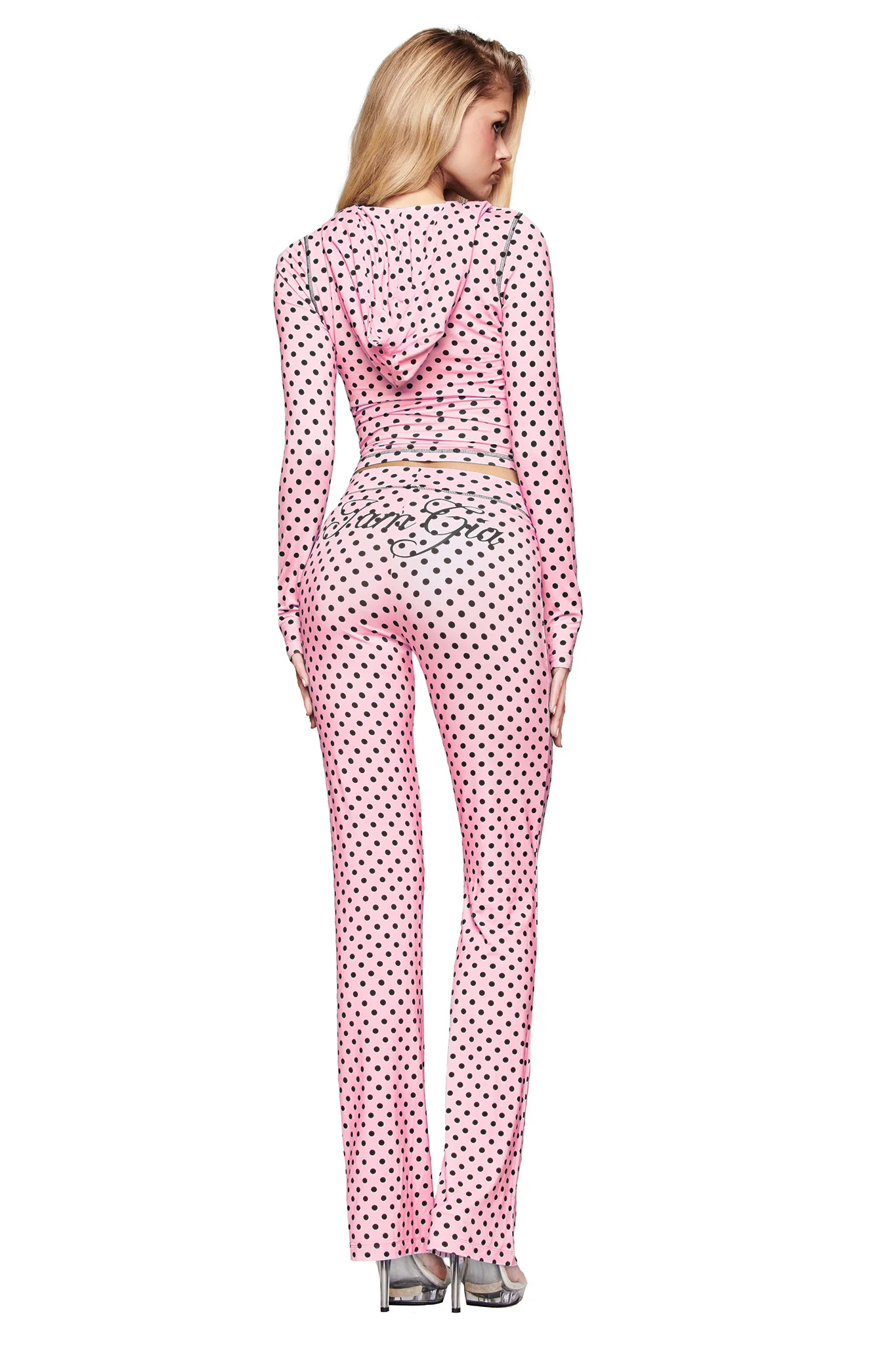 BLARE HOODIE - PINK POLKA DOT - Image 5