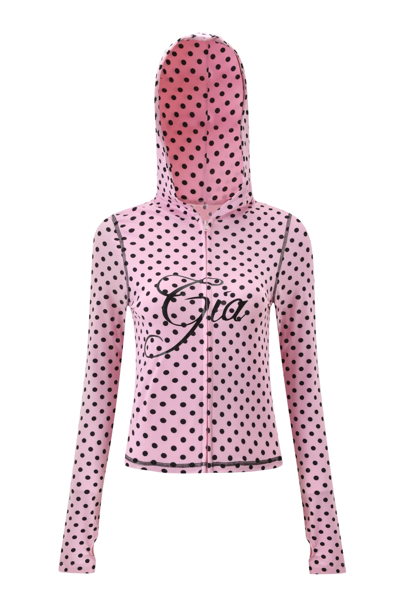 BLARE HOODIE - PINK POLKA DOT - Image 6