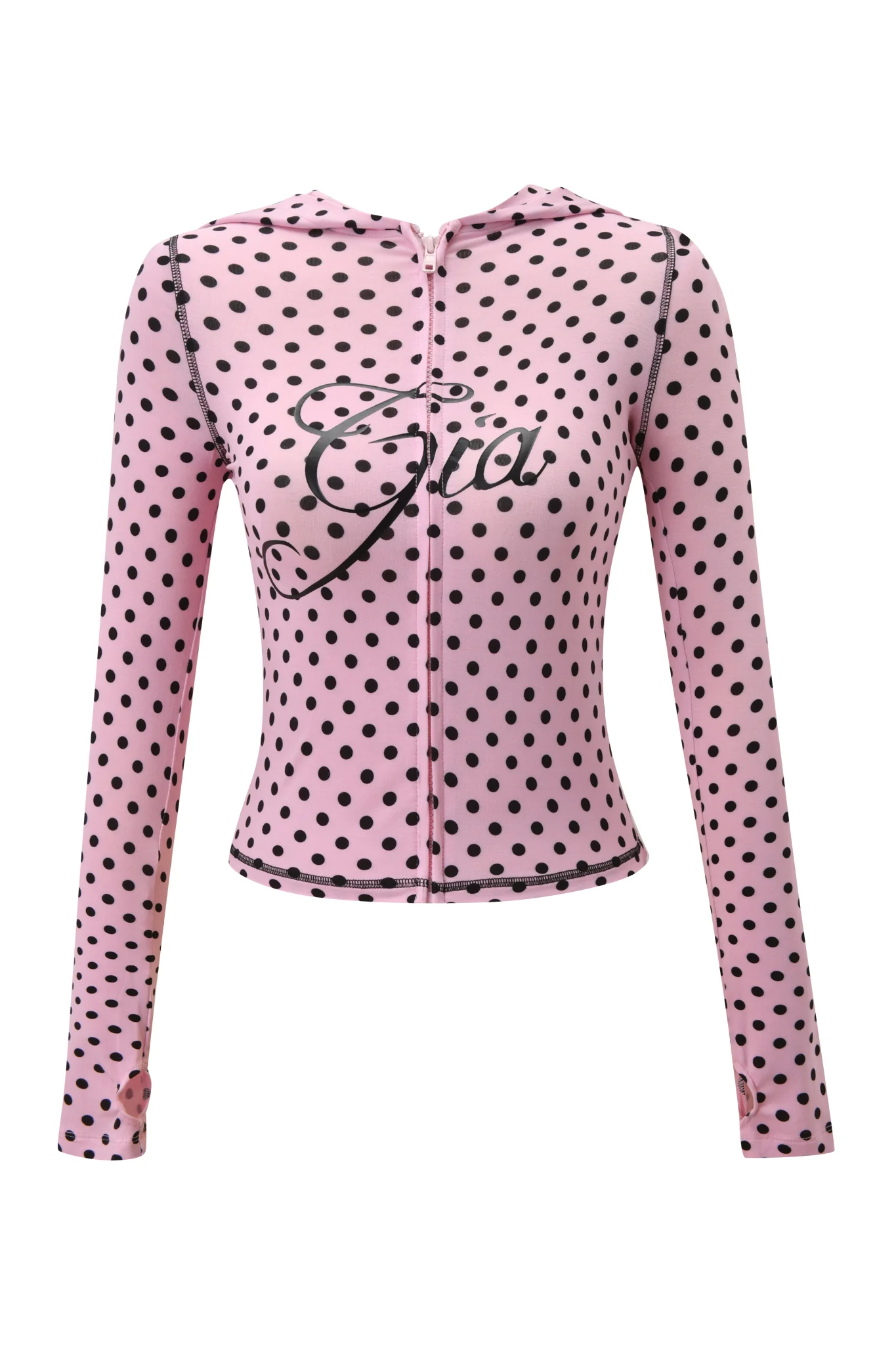 BLARE HOODIE - PINK POLKA DOT - Image 8