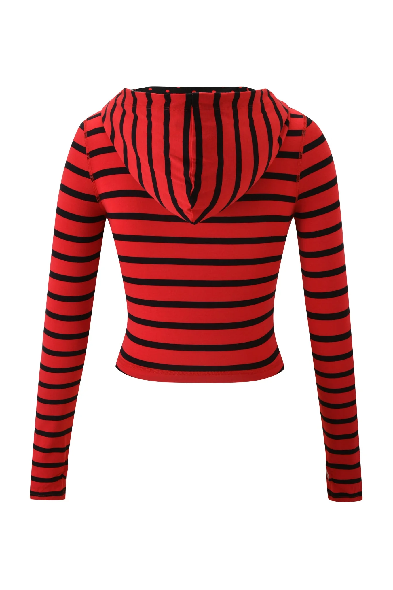 BLARE HOODIE - RED AND BLACK STRIPE - Image 9