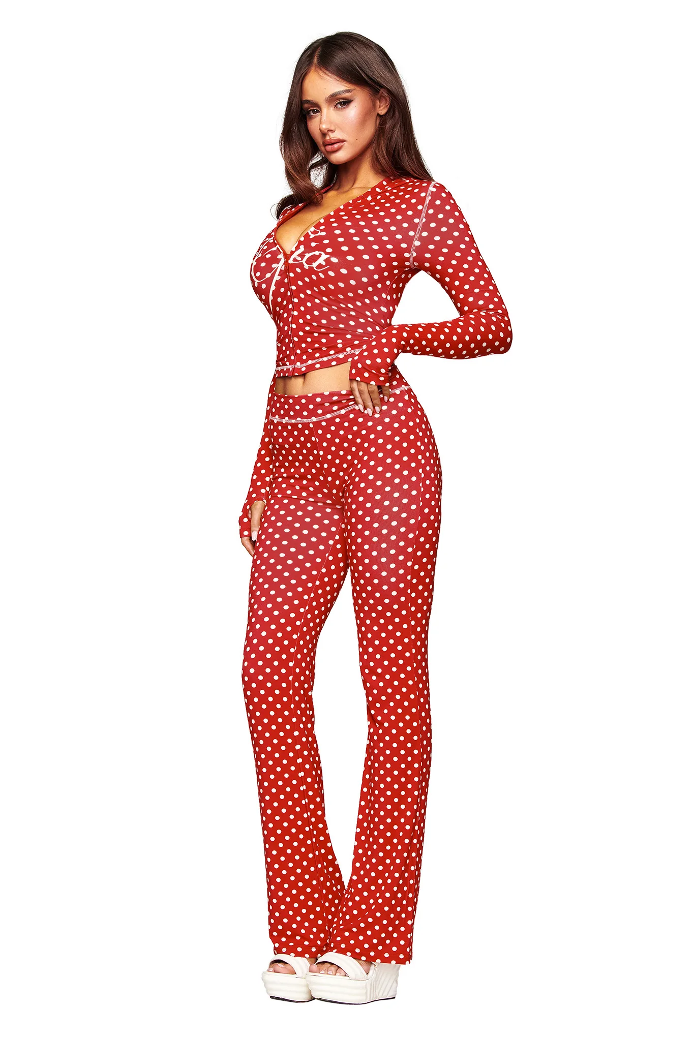 BLARE HOODIE - RED POLKA DOT - Image 2