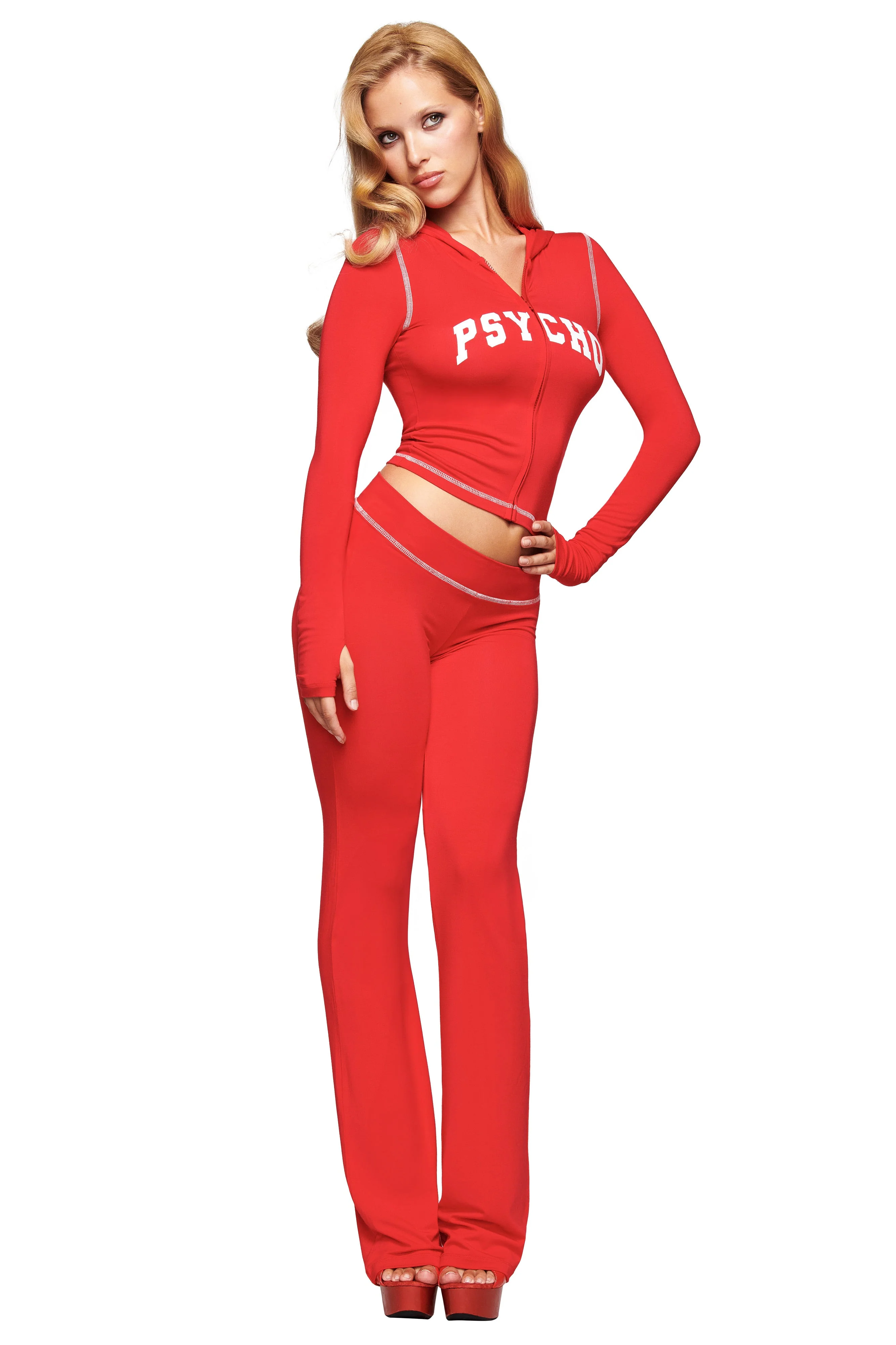 BLARE HOODIE - RED : PSYCHO : SALSA - Image 2