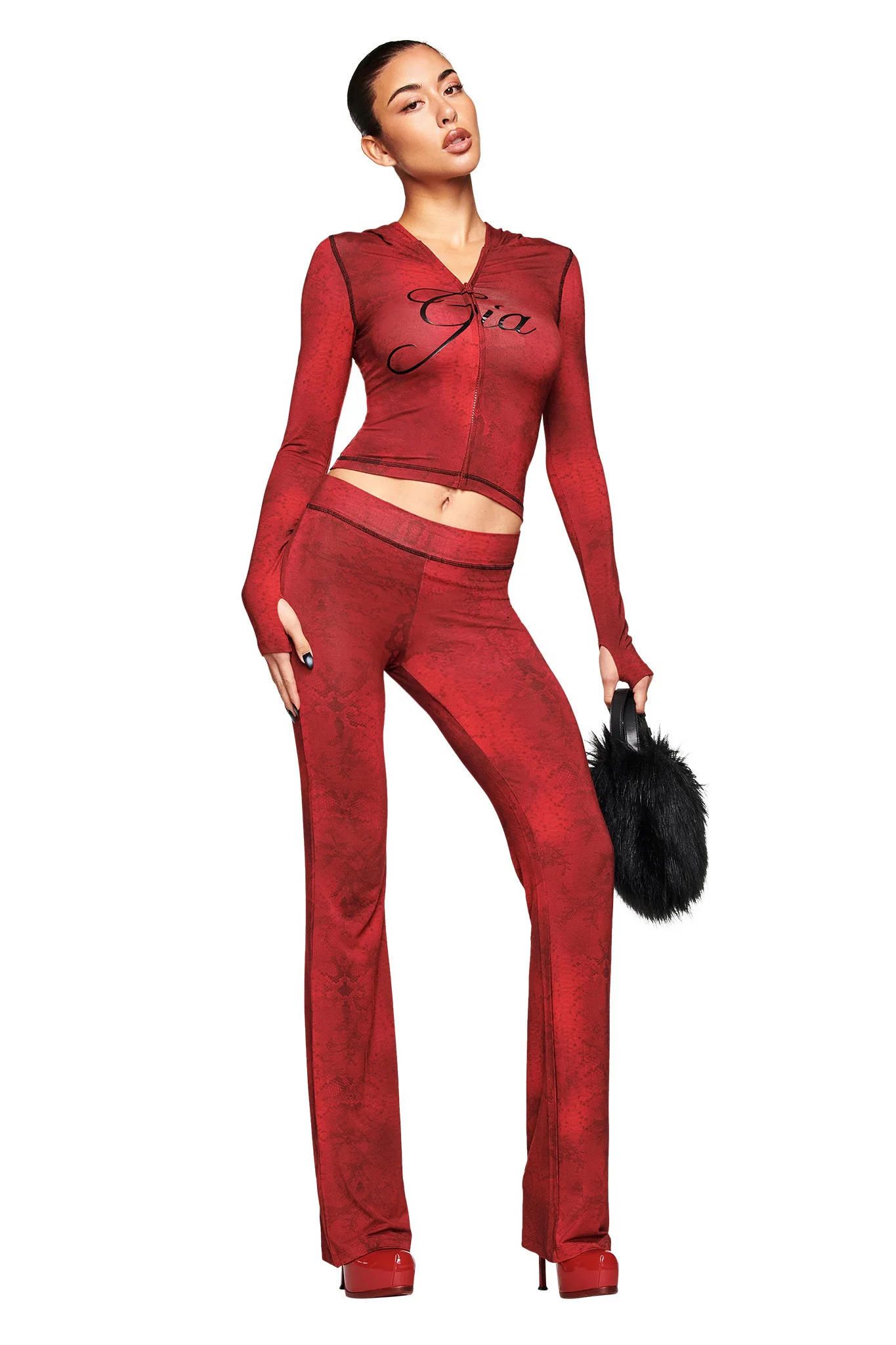 BLARE HOODIE - RED SERPENTINE - Image 3