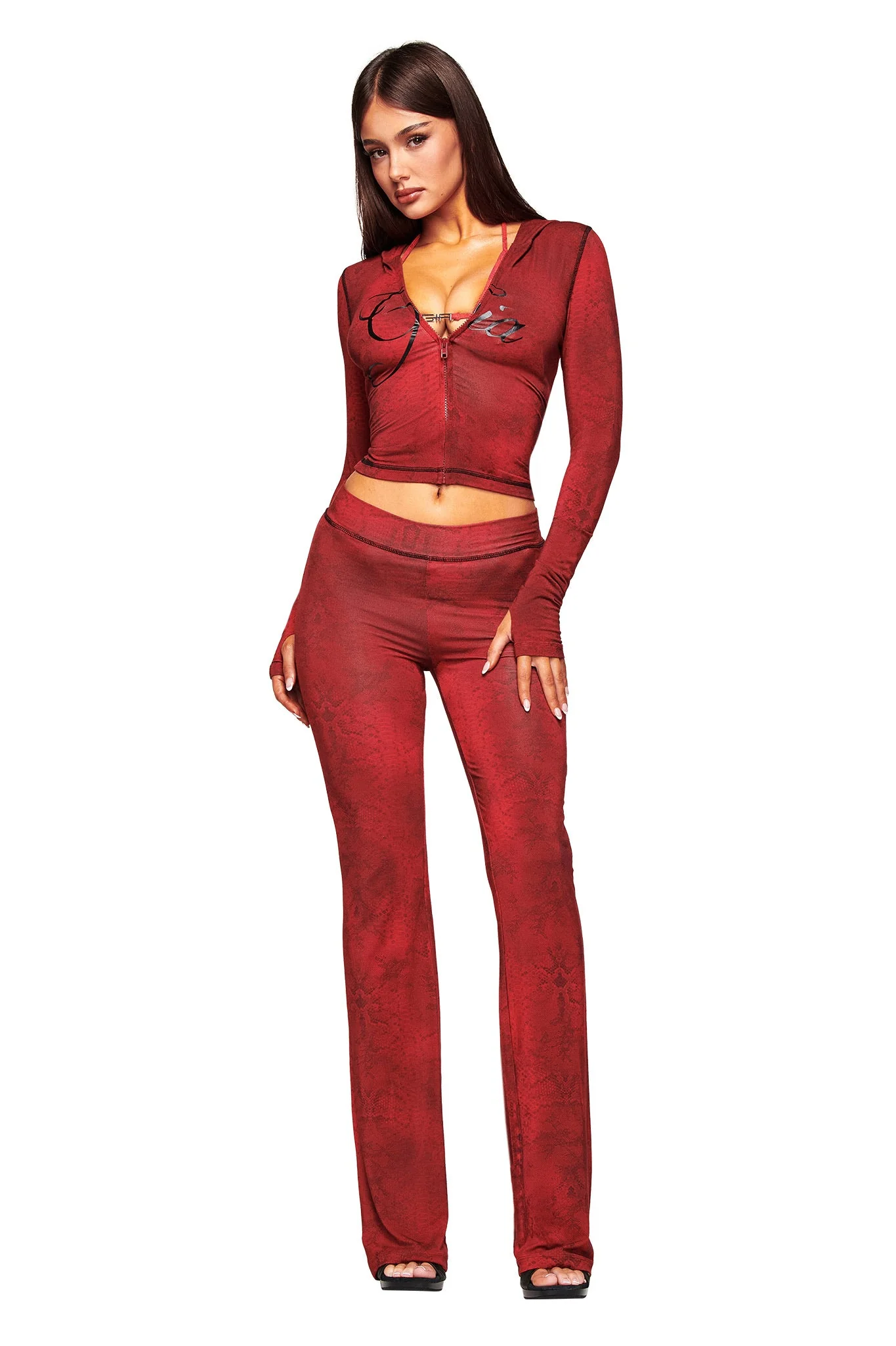 BLARE HOODIE - RED SERPENTINE - Image 5
