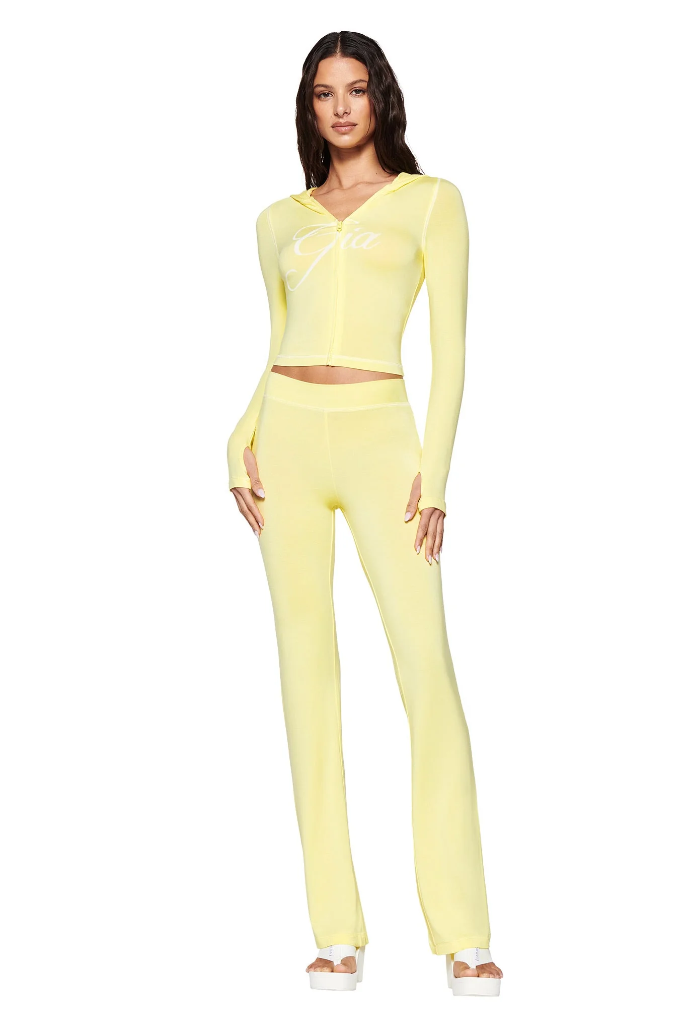 BLARE HOODIE - YELLOW : PALE YELLOW - Image 2