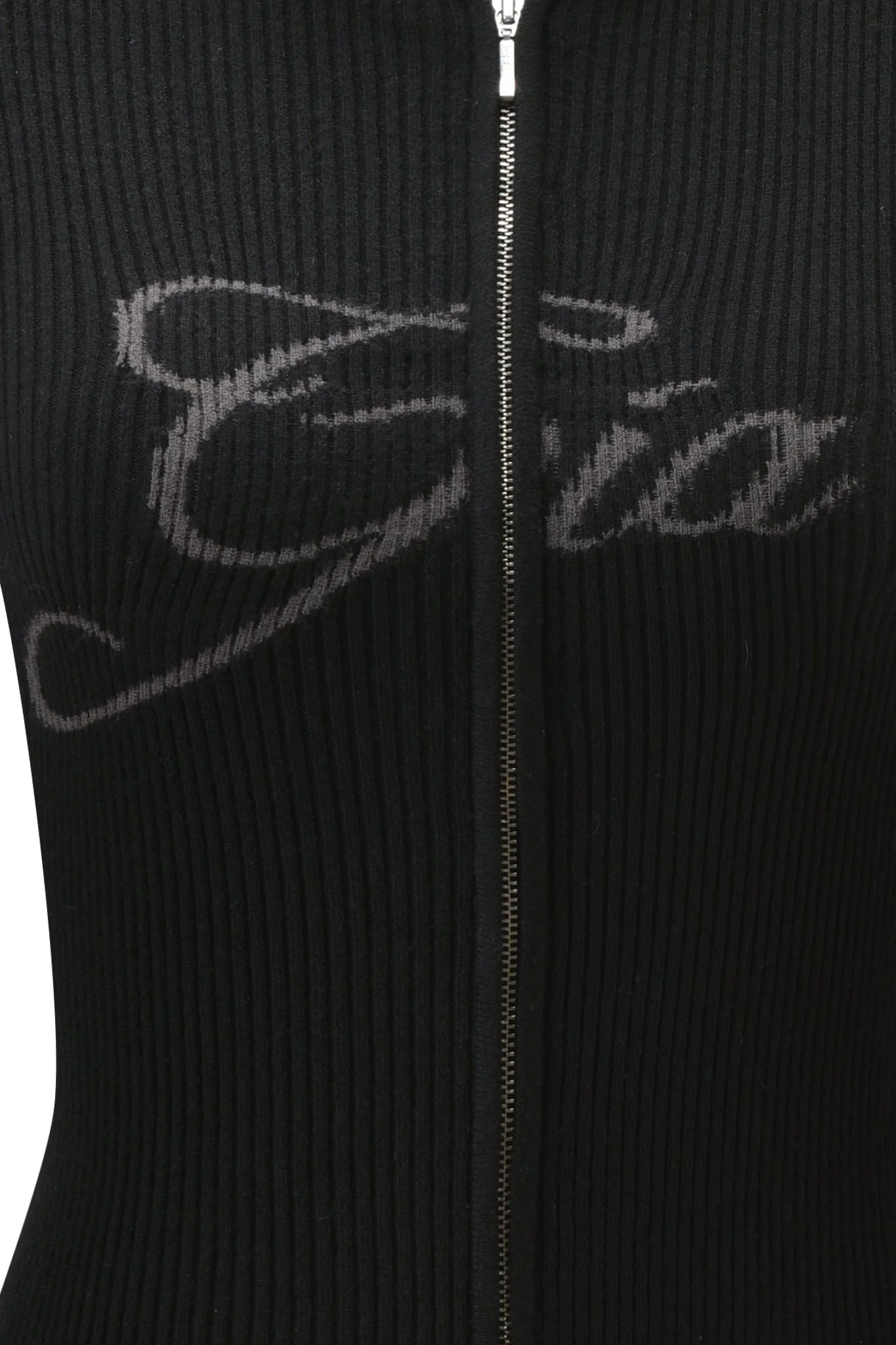 BLARE KNIT HOODIE - BLACK - Image 7