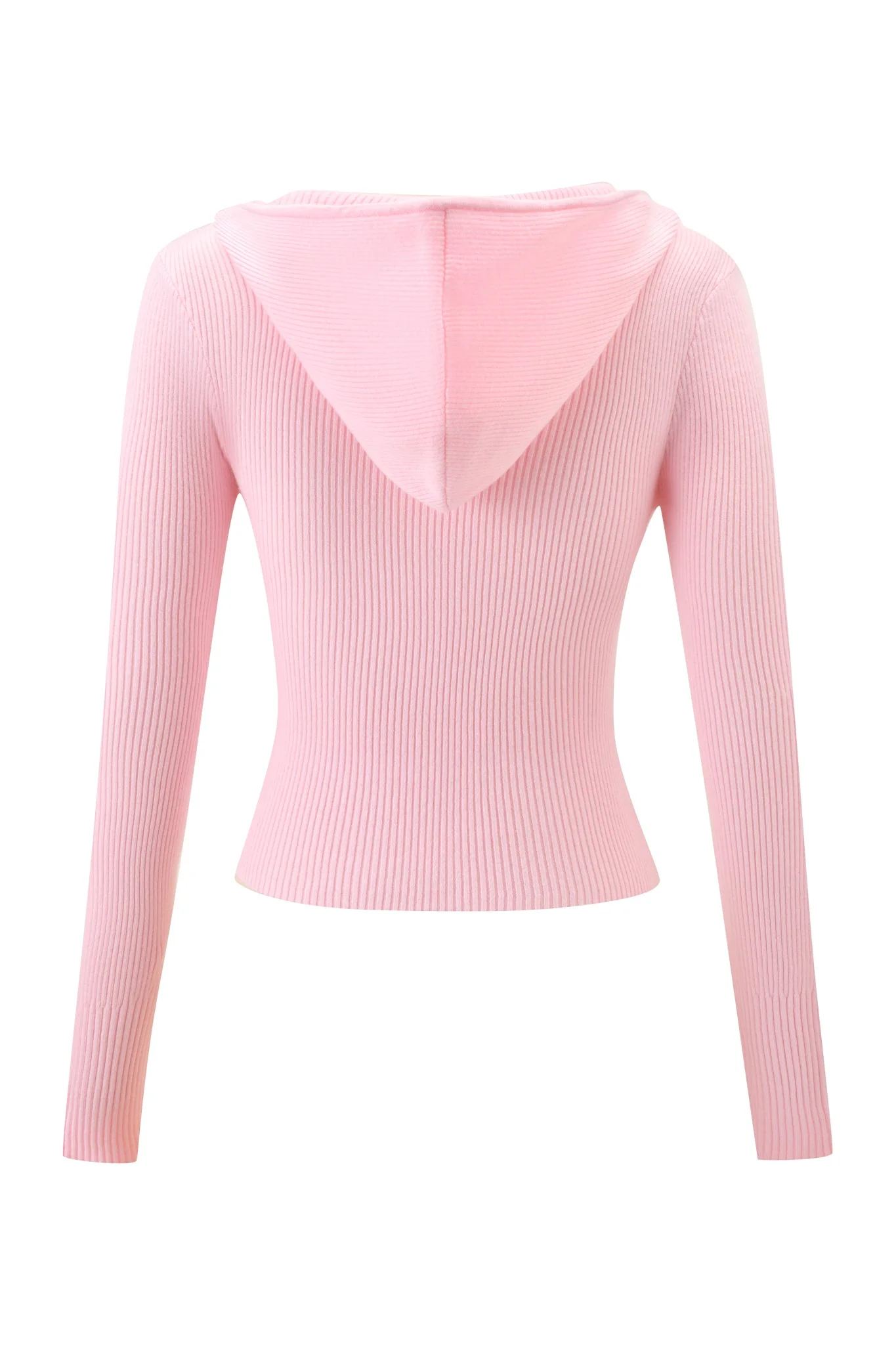 BLARE KNIT HOODIE - PINK - Image 9